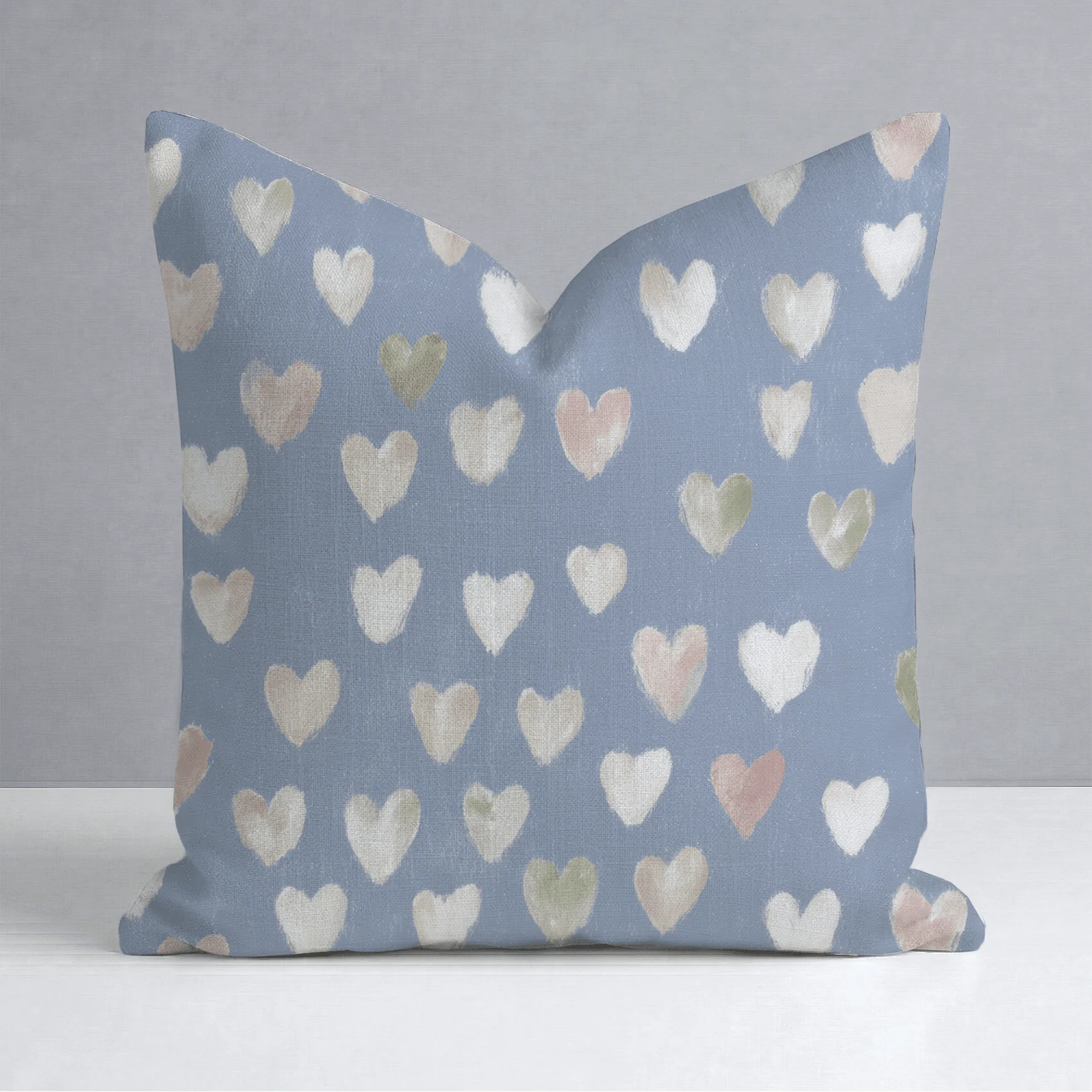 Abby Blue Throw Pillow - Image 11