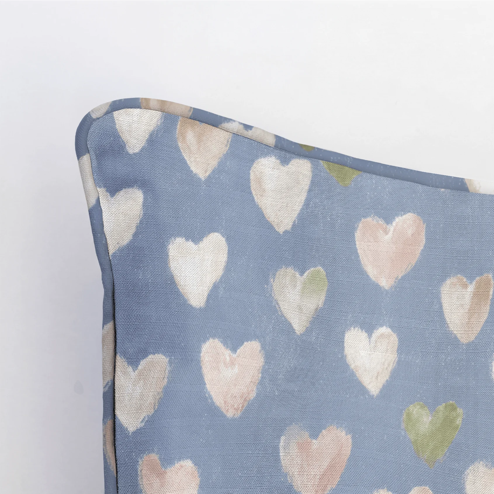 Abby Blue Throw Pillow - Image 4