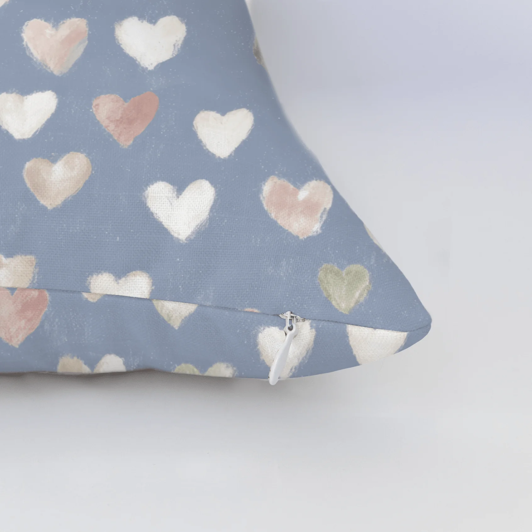 Abby Blue Throw Pillow - Image 5