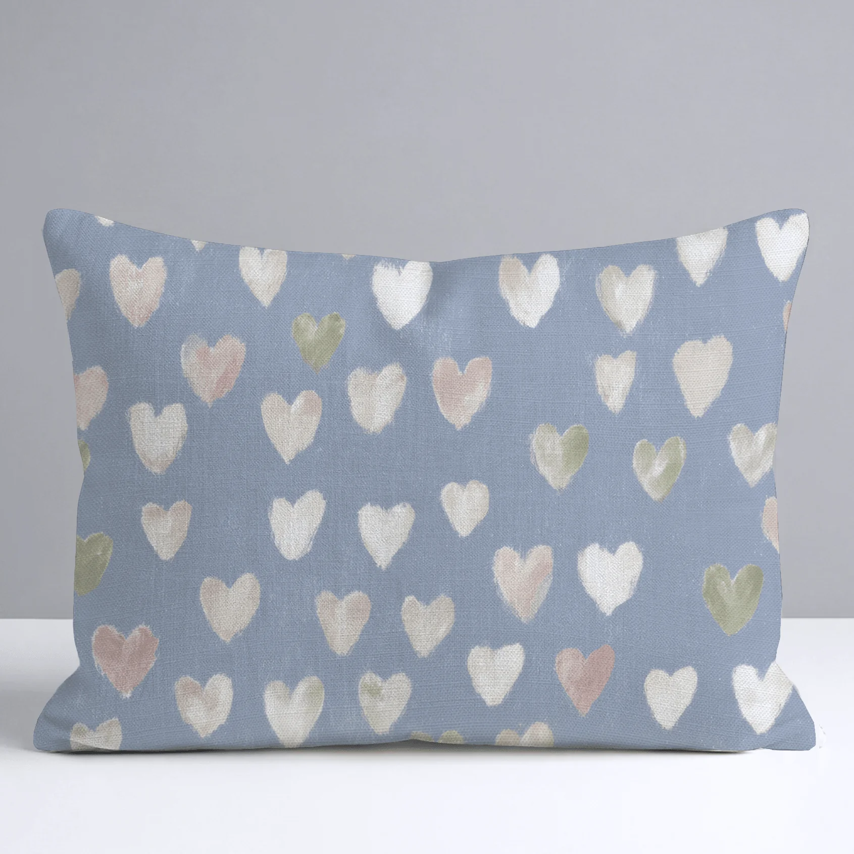 Abby Blue Throw Pillow - Image 6