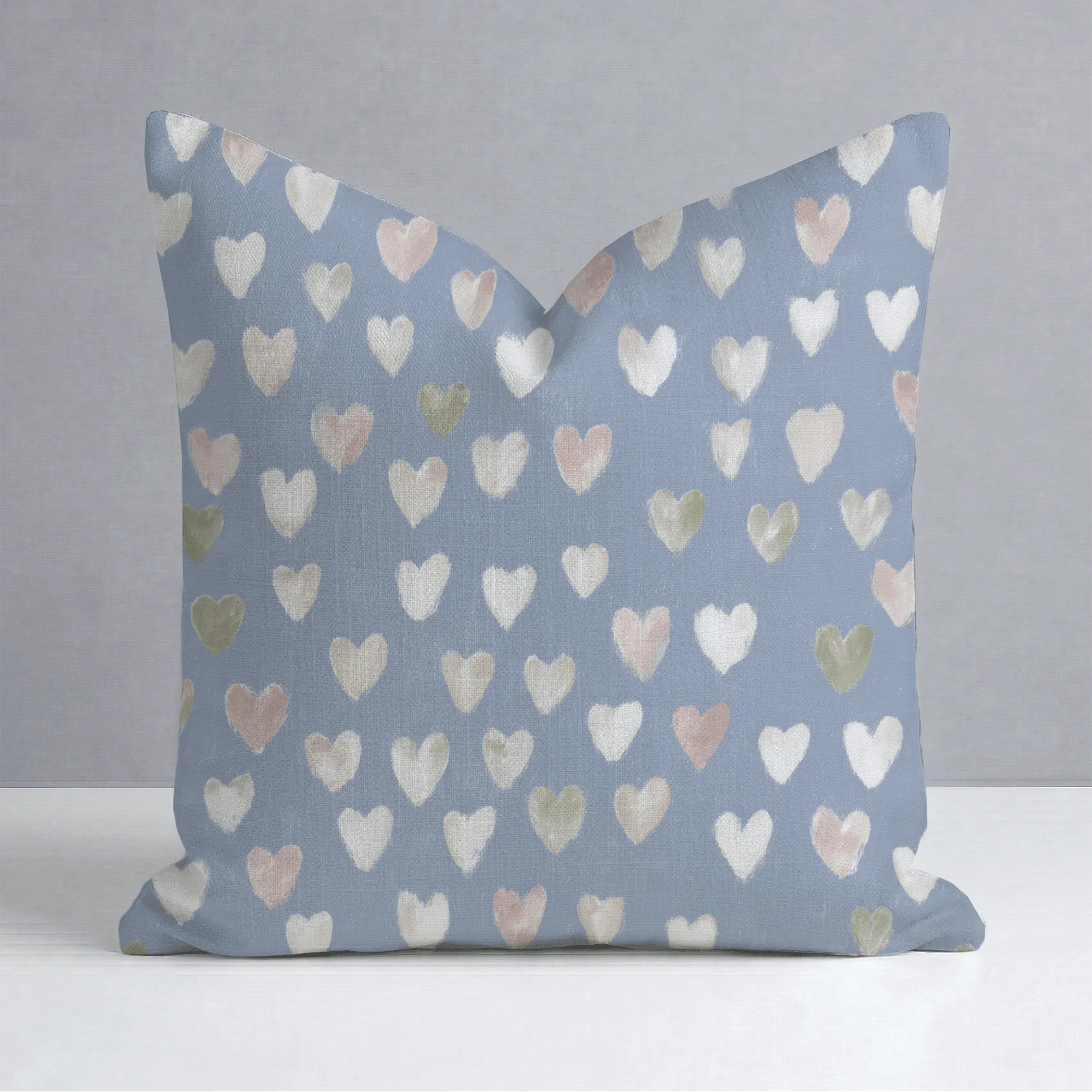 Abby Blue Throw Pillow - Image 8