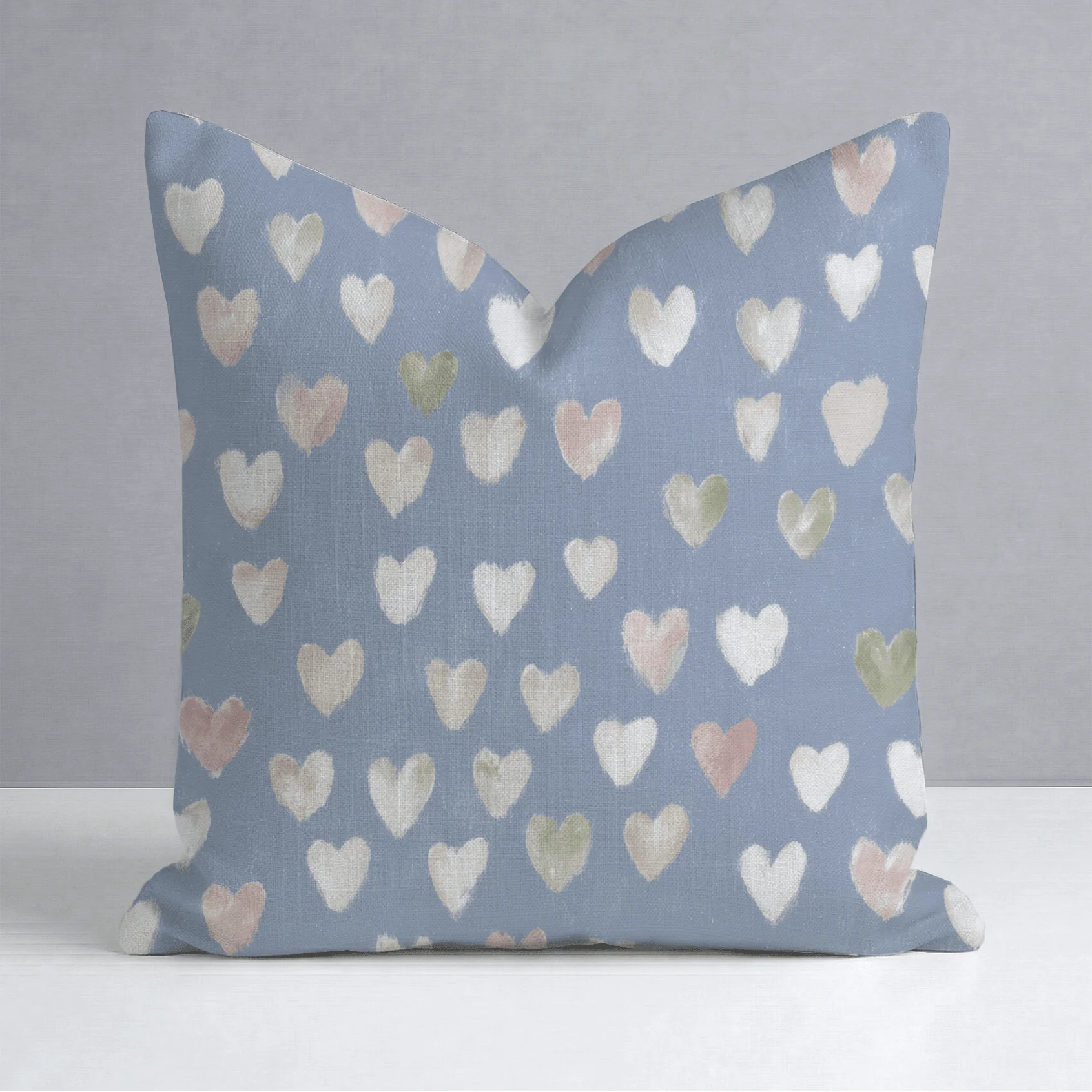 Abby Blue Throw Pillow - Image 9