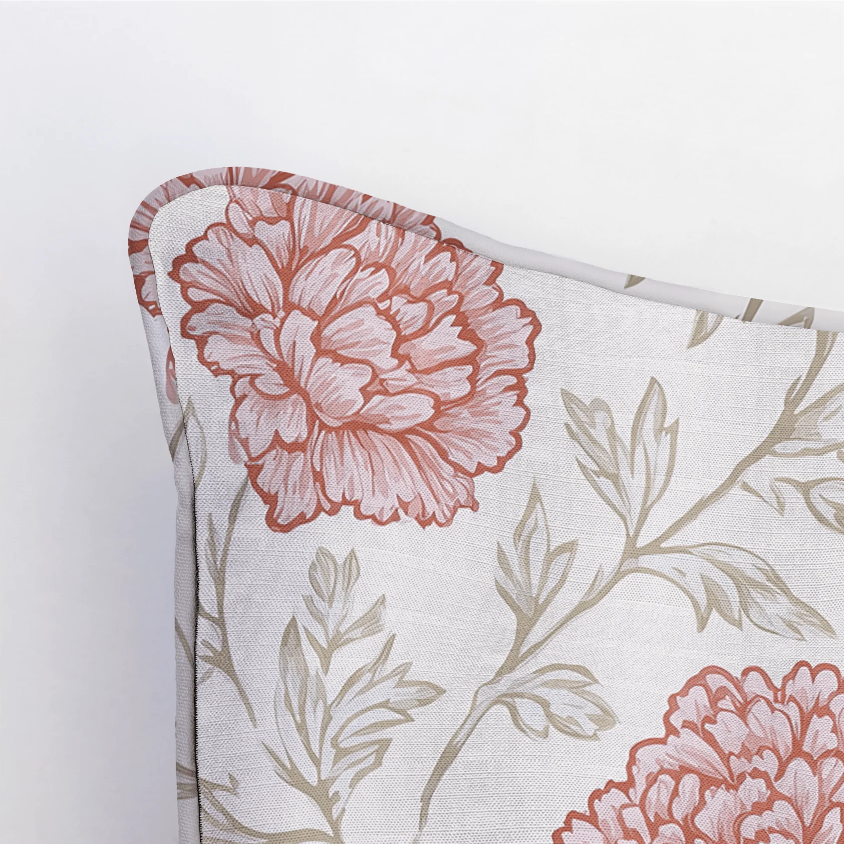 Antique Rose Throw Pillow - Image 4