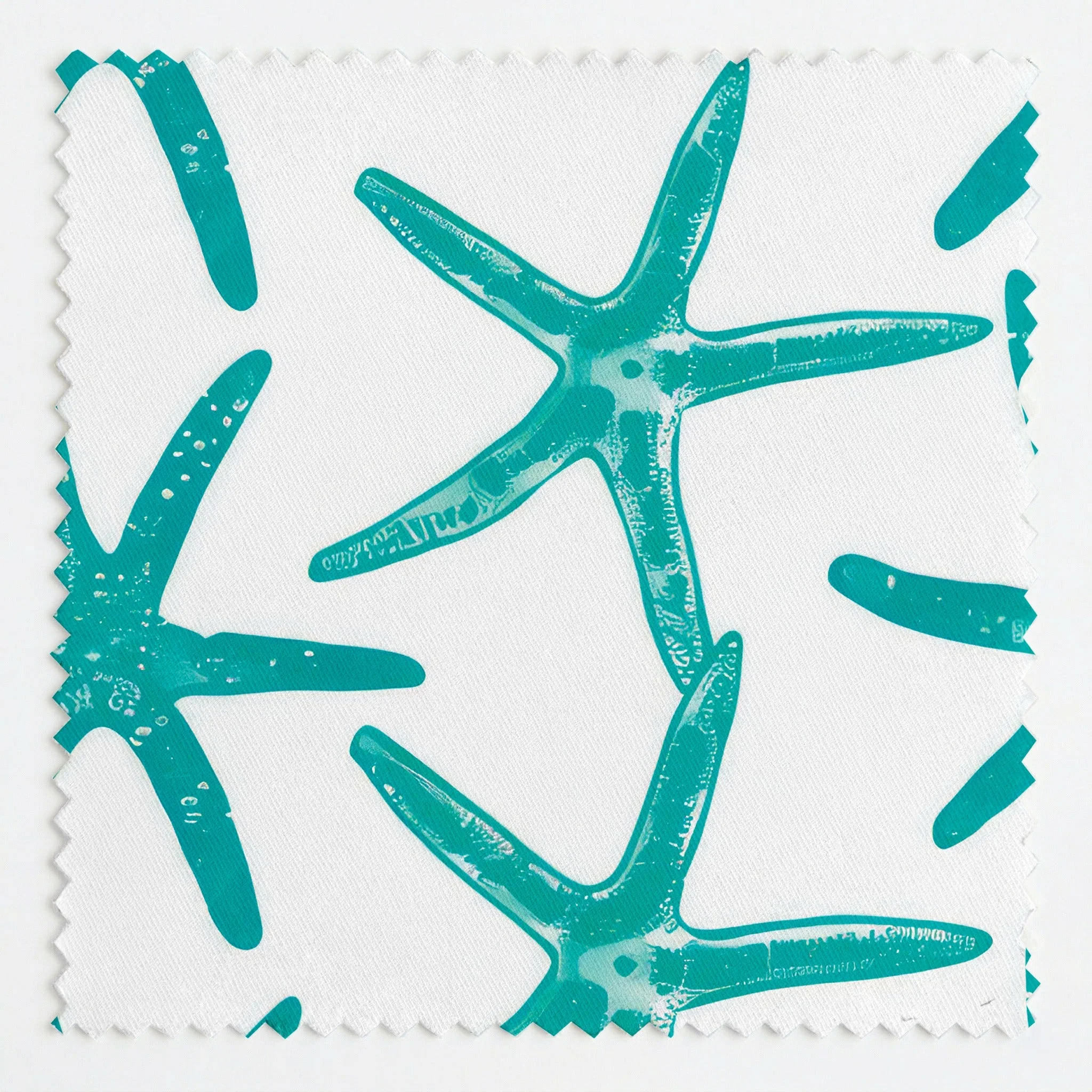 Aqua Starlets - Fabric