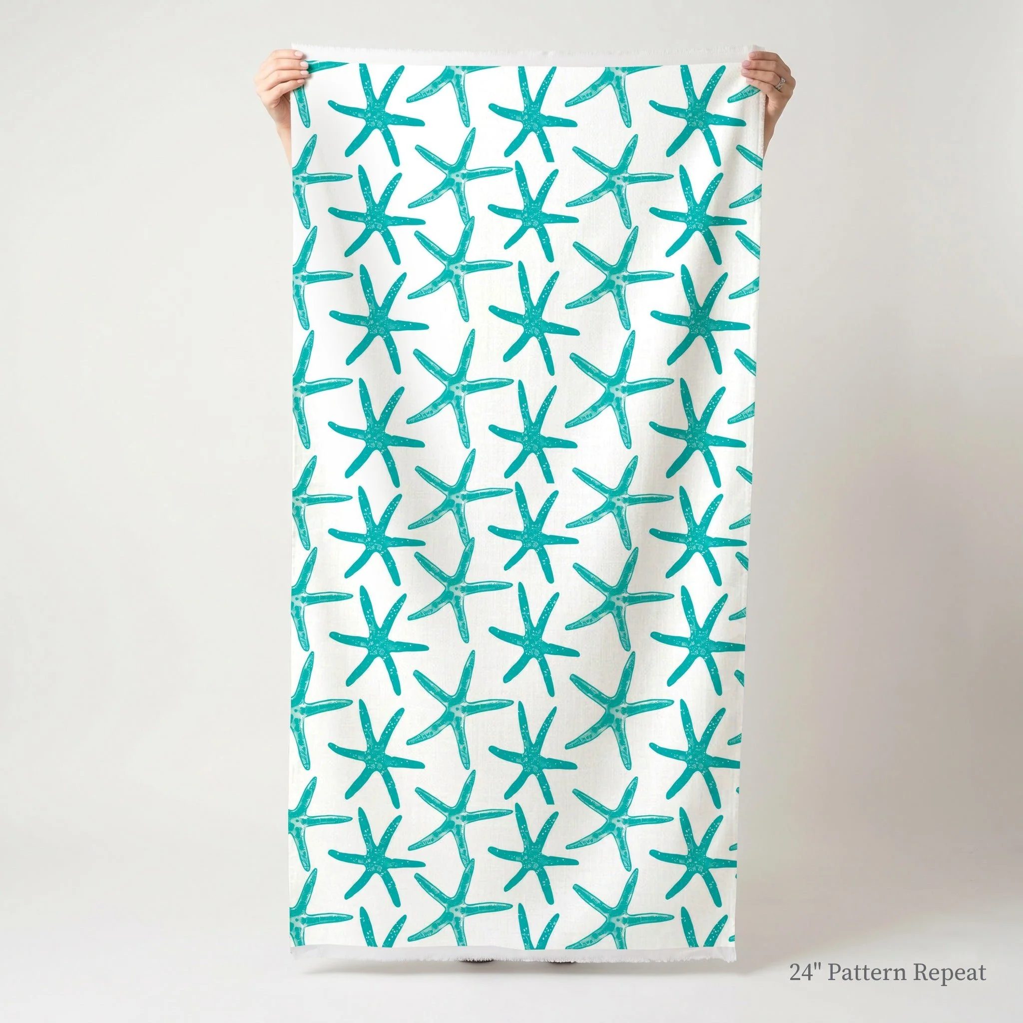 Aqua Starlets - Fabric - Image 3
