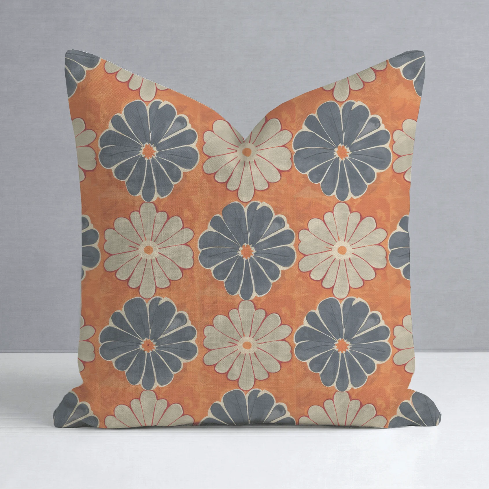 Autumn Zinnia Throw Pillow - Image 8