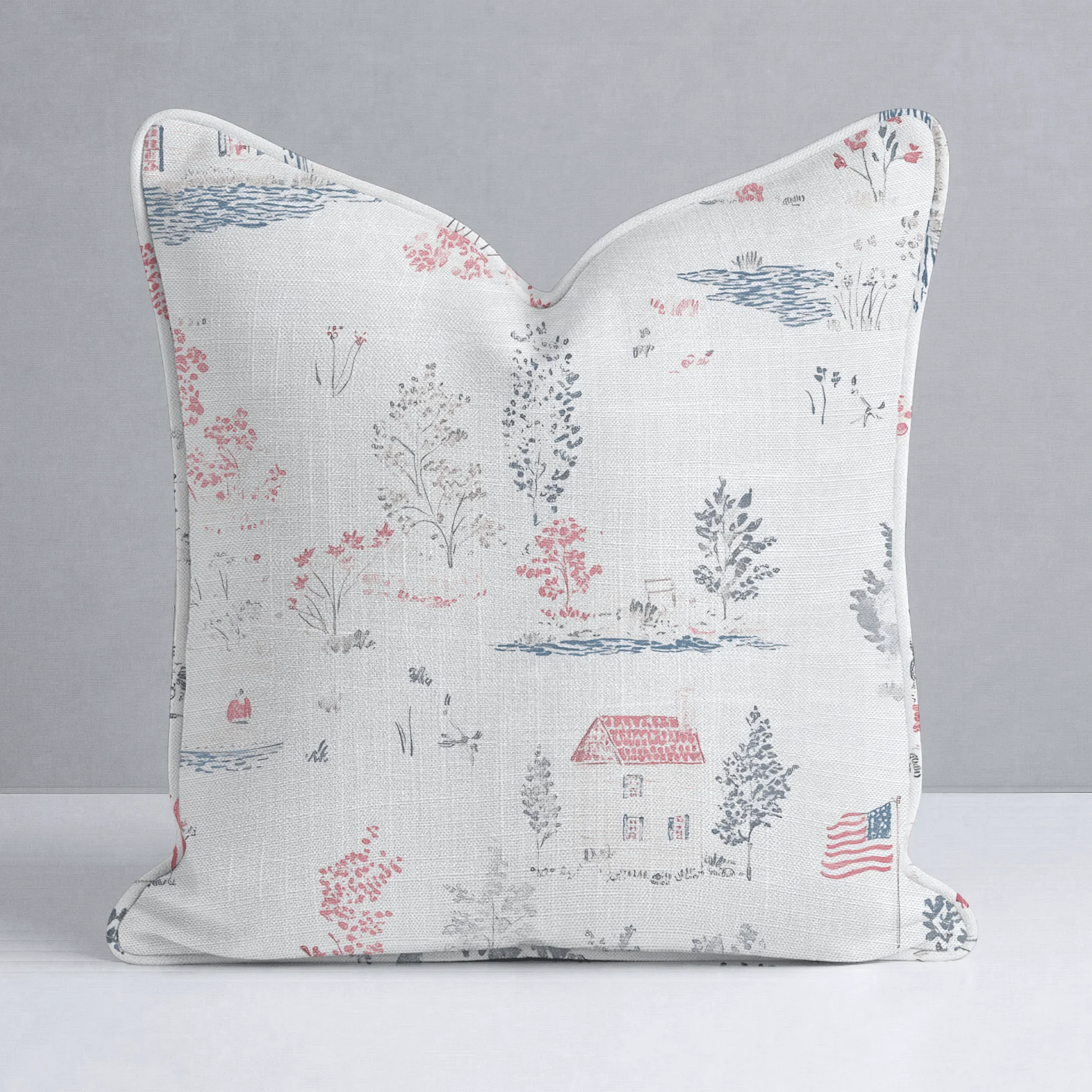 Beaver Lake Throw Pillow - Image 10