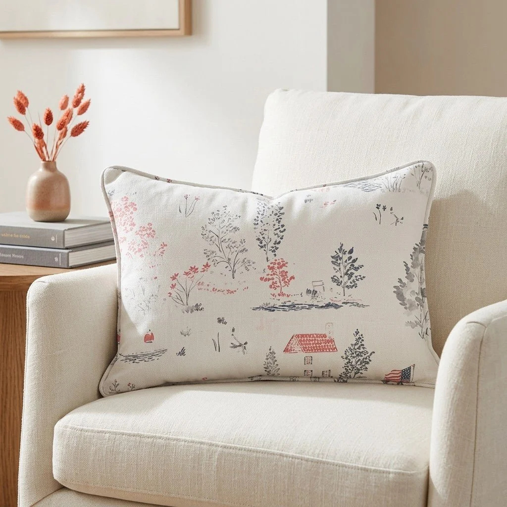 Beaver Lake Throw Pillow - Image 3
