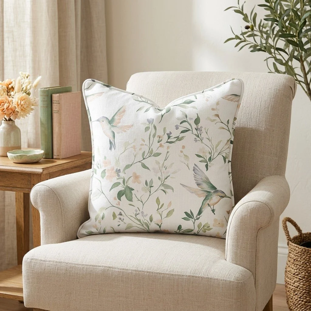 Bloom & Flutter Throw Pillow - Image 2