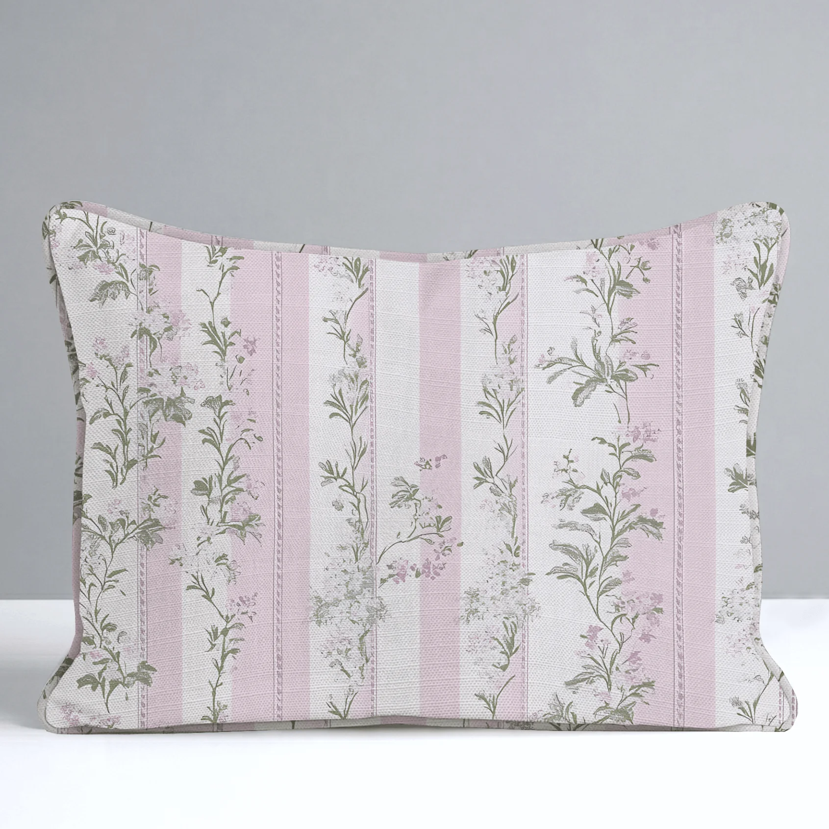 Blooming Stripes Throw Pillow - Image 7