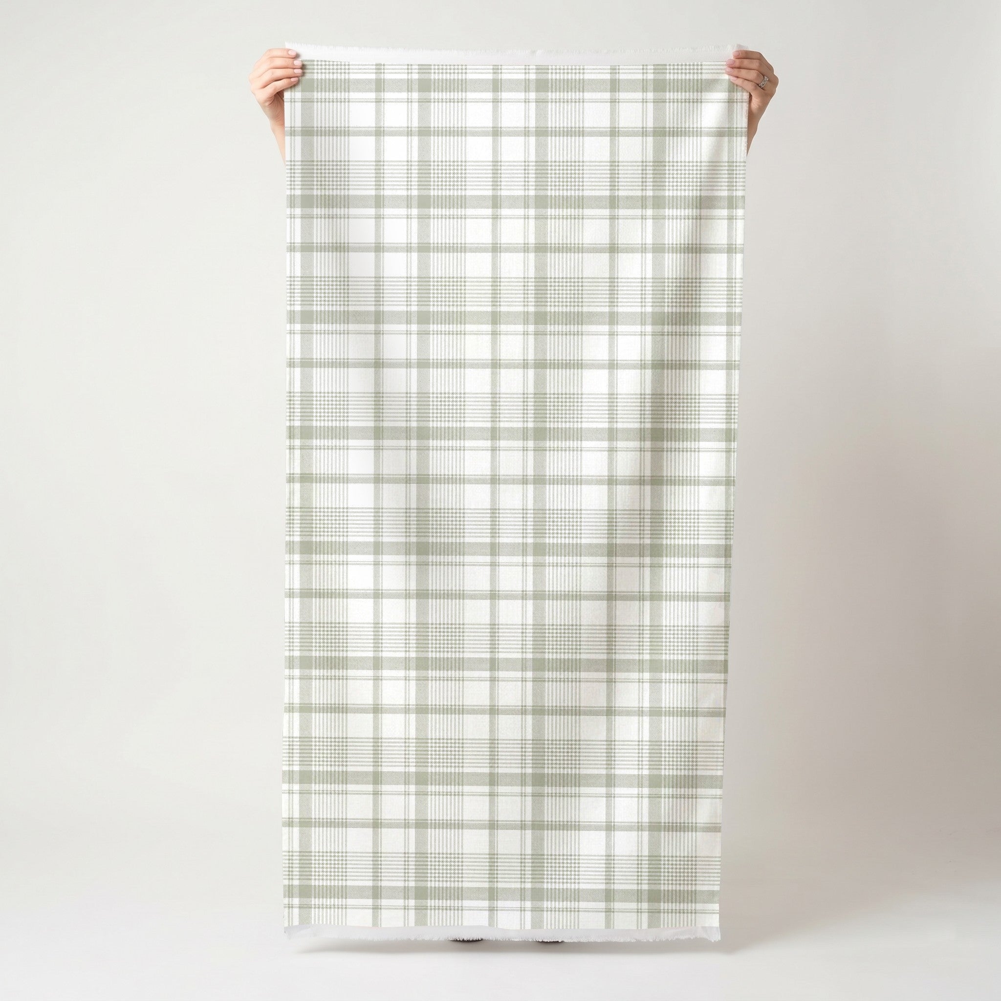 Blue Dresses Lemongrass Plaid - Fabric - Image 3