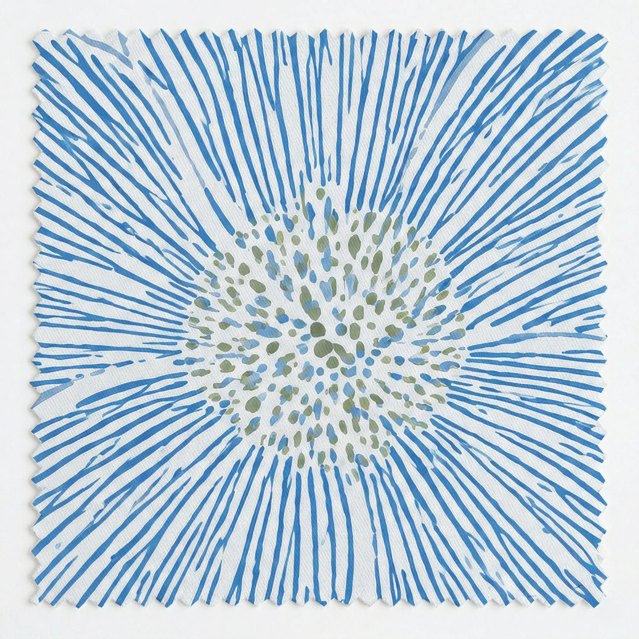 Blue Dresses Seashell Flower - Fabric