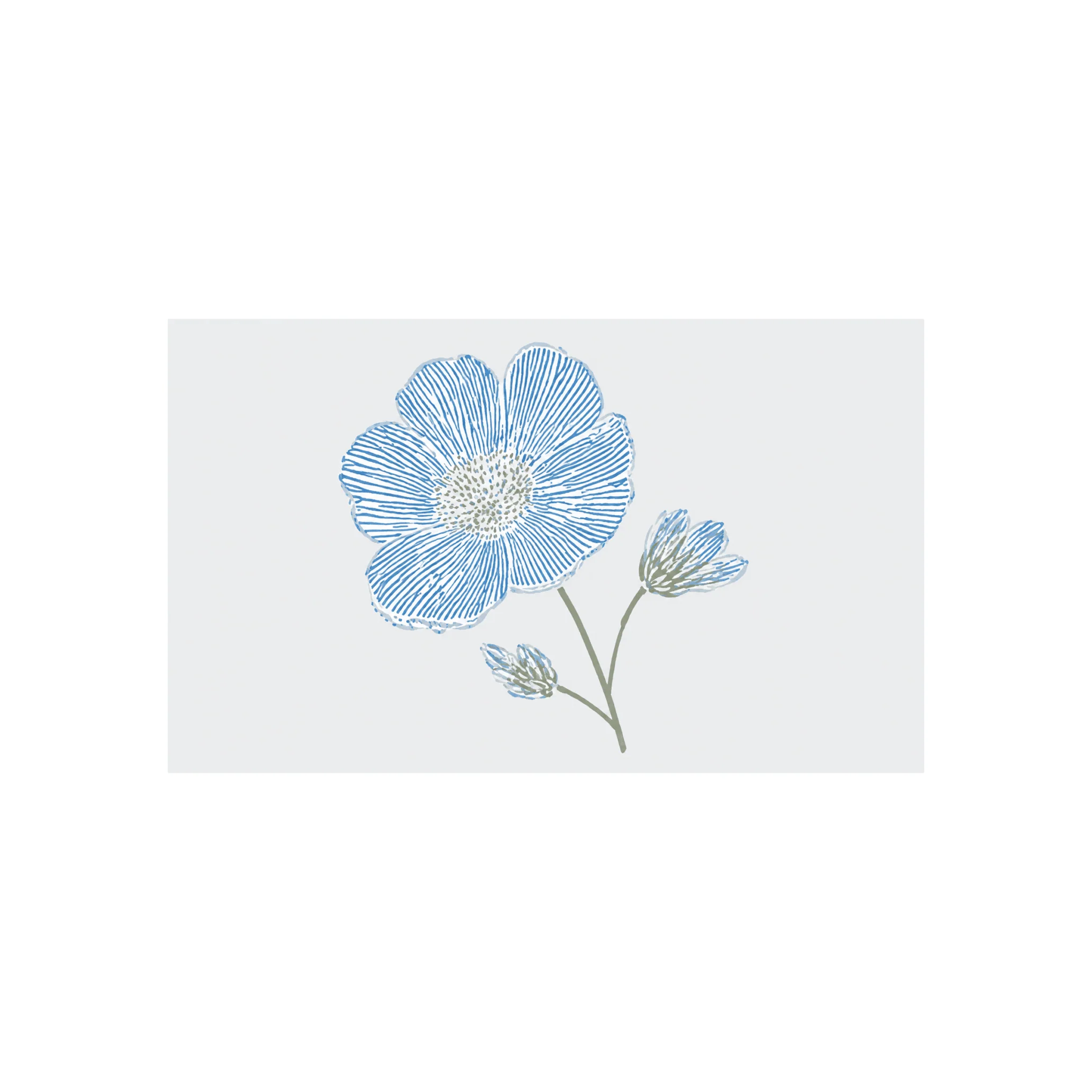 Blue Dresses Seashell Flower Study - Tapestry - Image 4