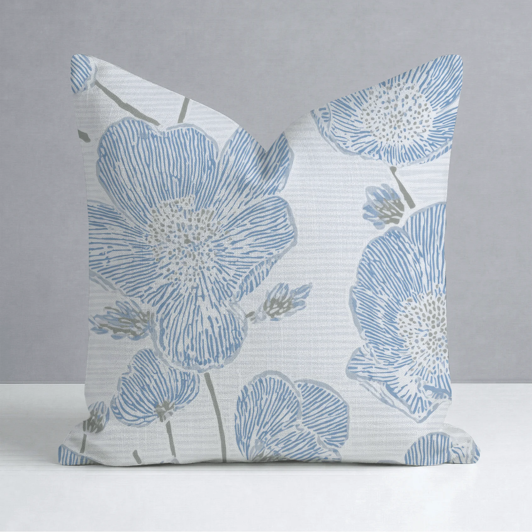 Blue Dresses Throw Pillow - Image 11