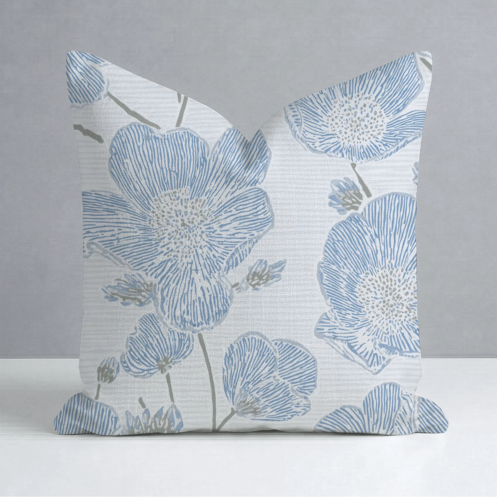 Blue Dresses Throw Pillow - Image 9