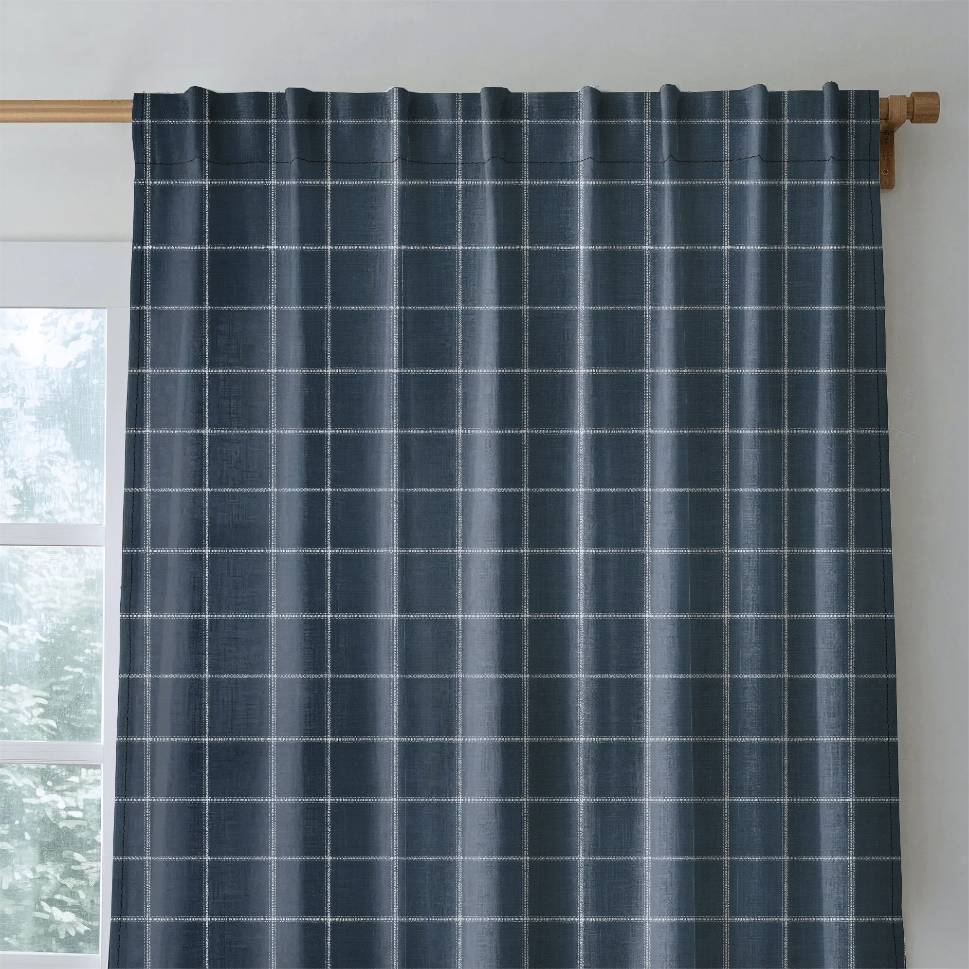Blueford Check - Drapery - Image 5