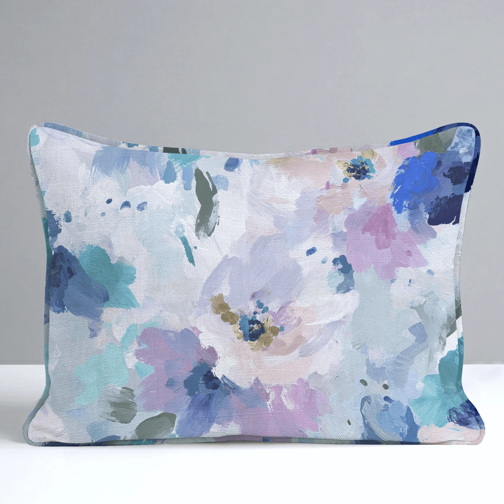 Blurred in Bloom Throw Pillow - Image 7