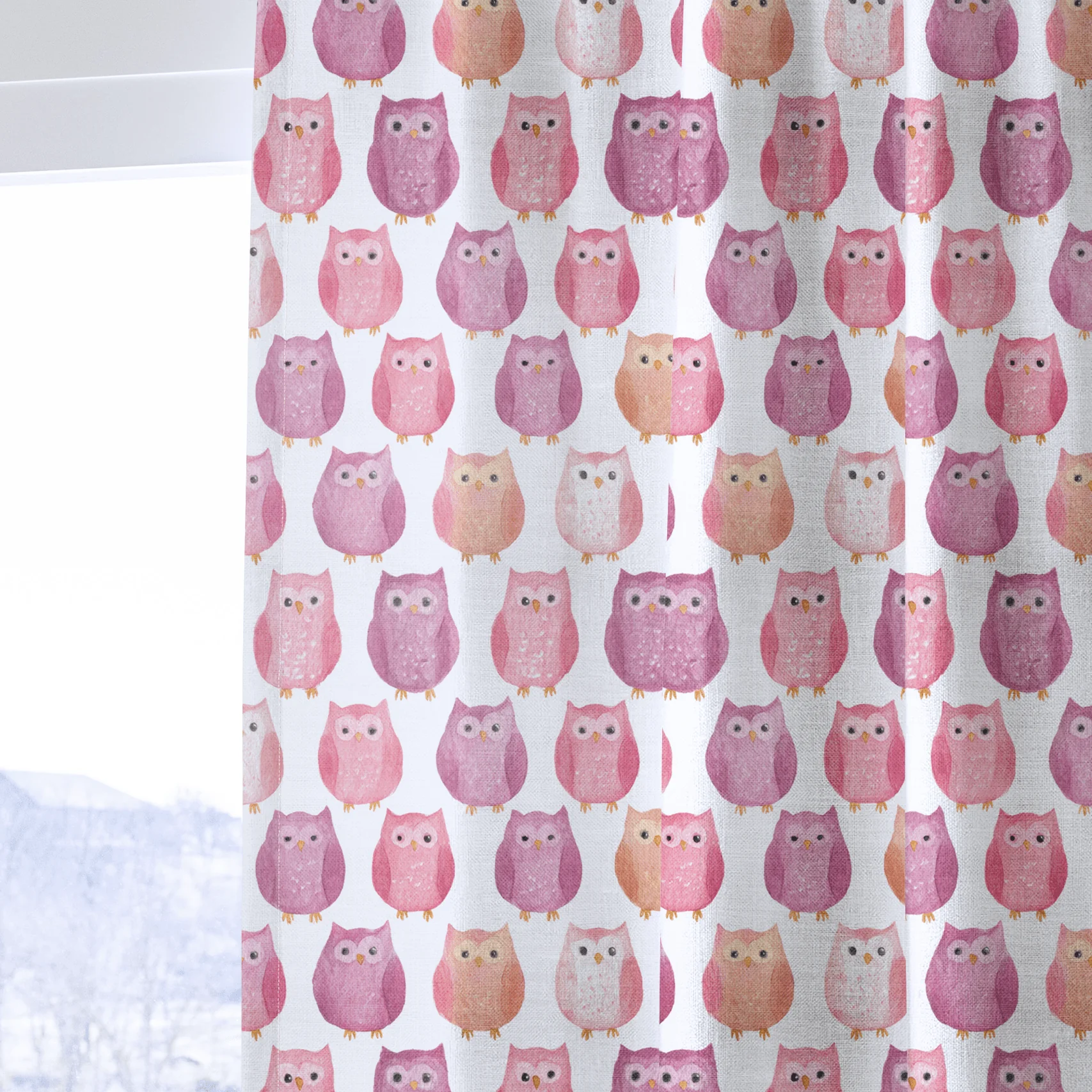 Blush Owls - Drapery - Image 4