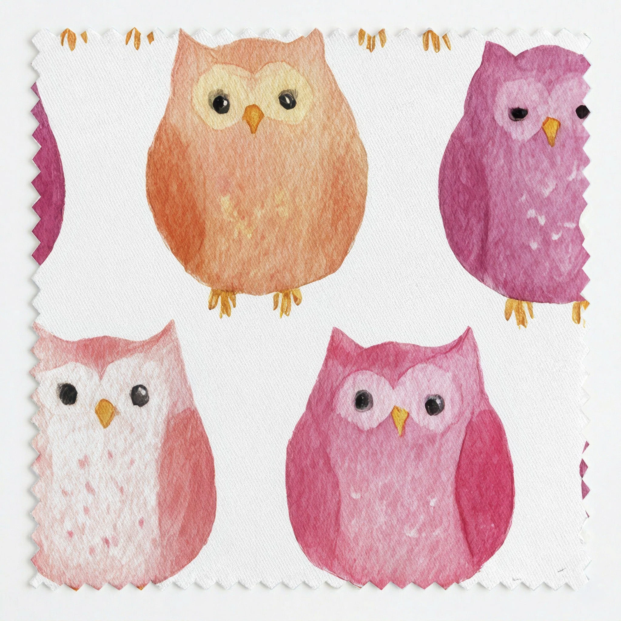 Blush Owls - Fabric