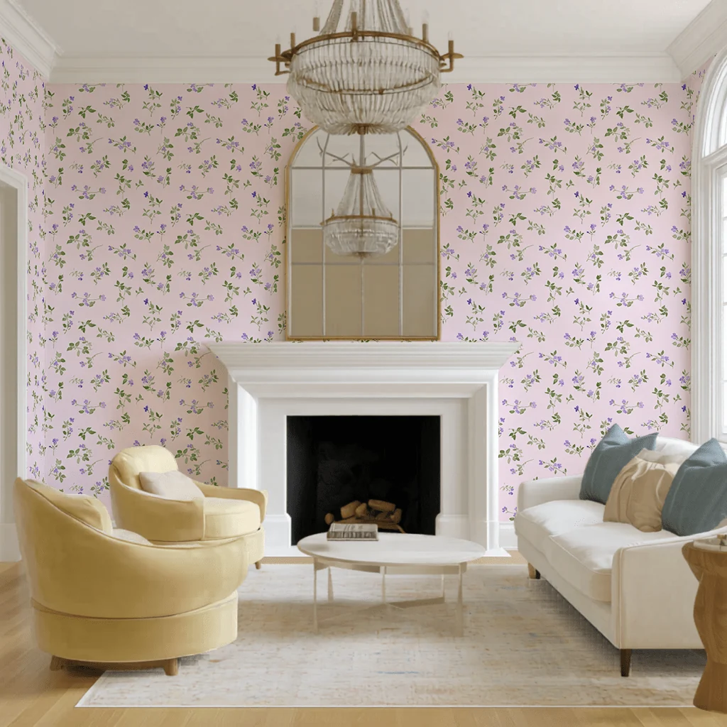 Blush Pansy Wallpaper - Image 2