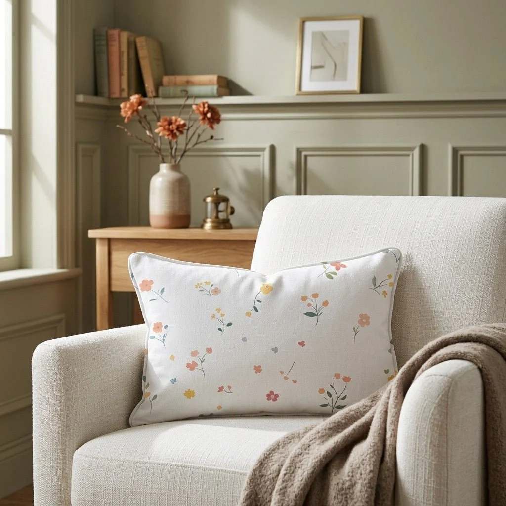 Buttercup Blooms Throw Pillow - Image 3
