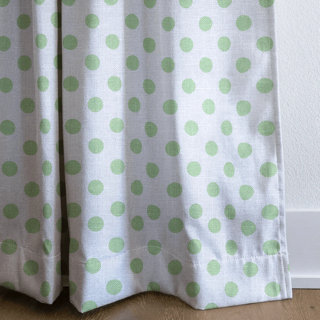 Classic Green Dots - Drapery