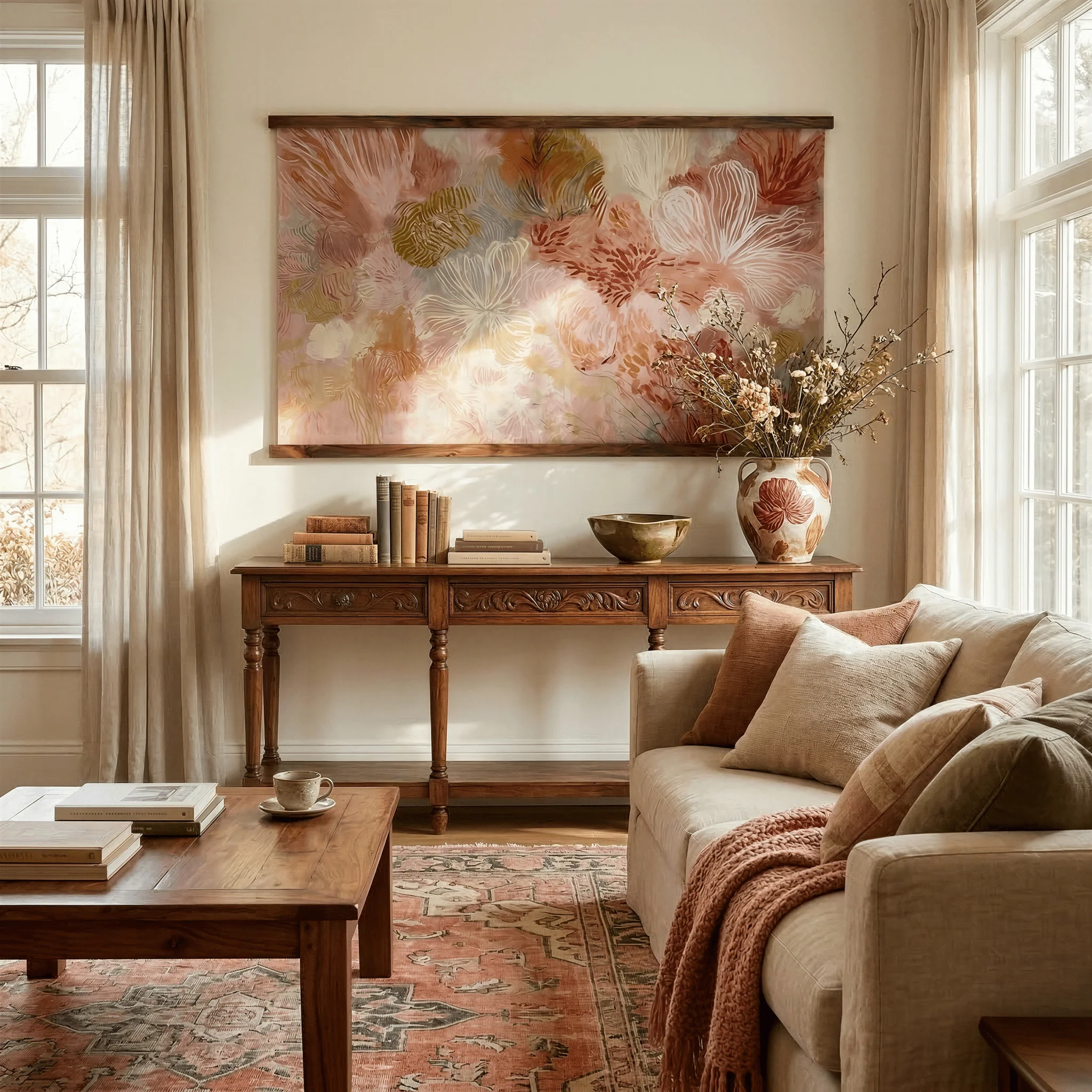 Coral Botanicals - Tapestry - Image 2