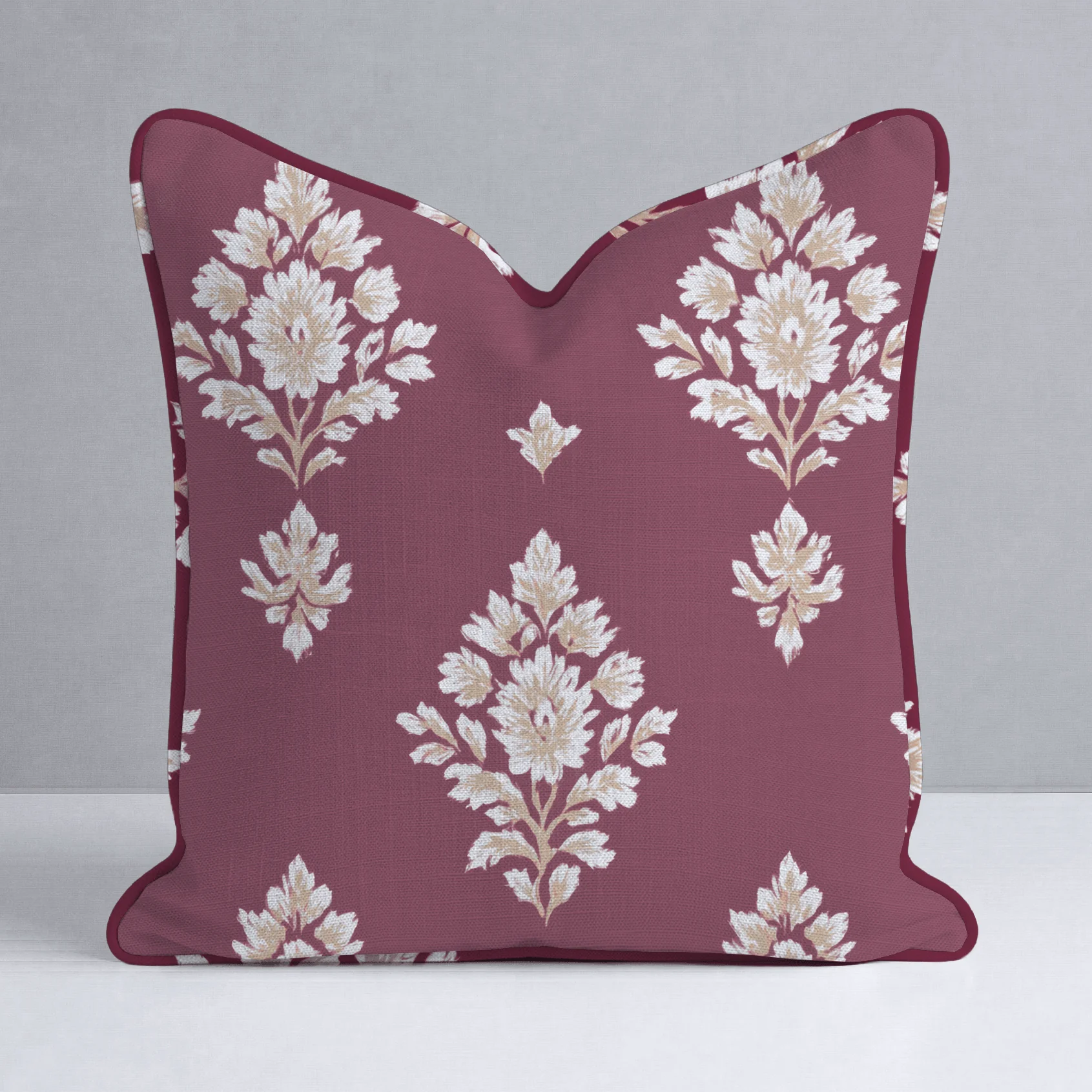 Crimson Crest Throw Pillow - Image 10