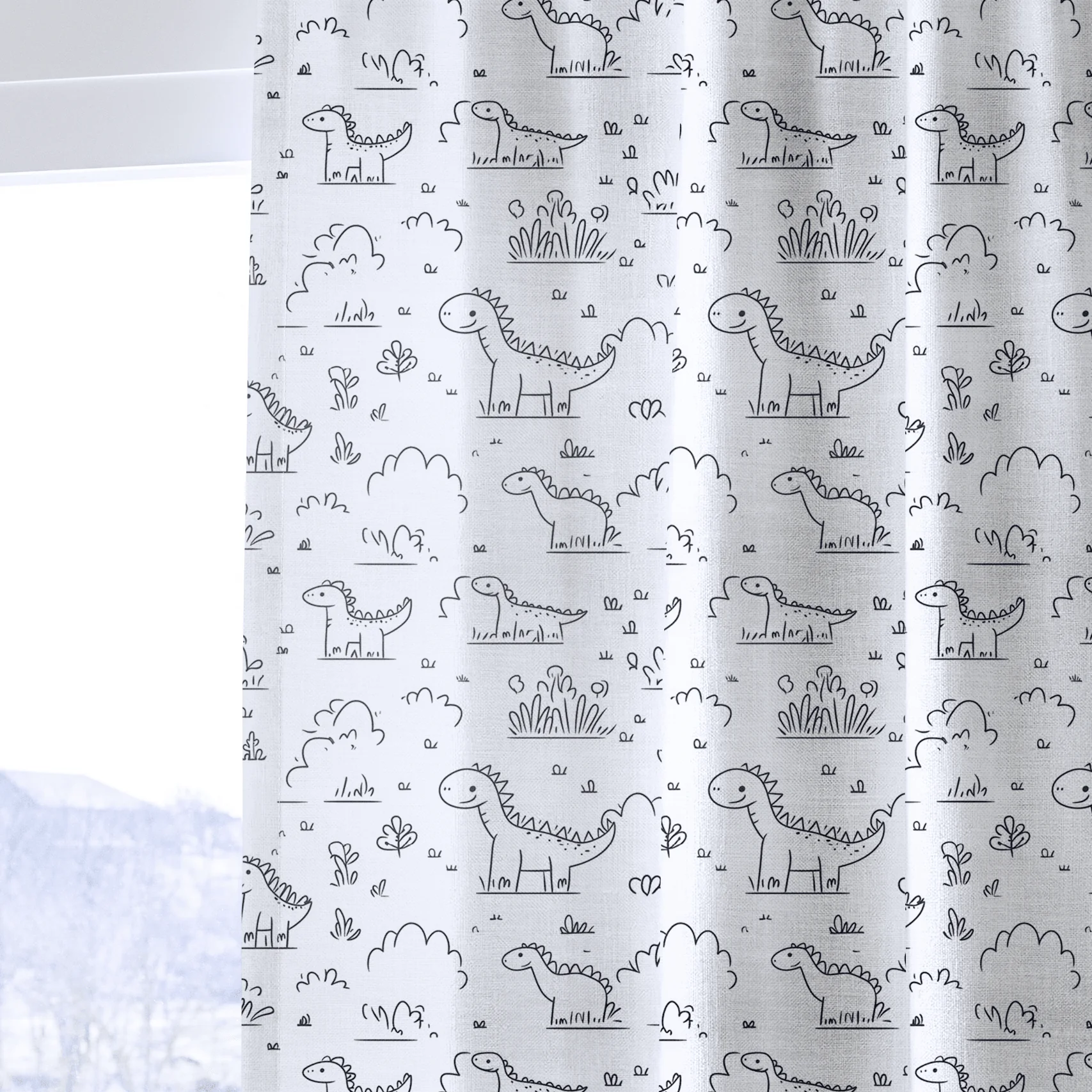 Dino Doodle - Drapery - Image 4
