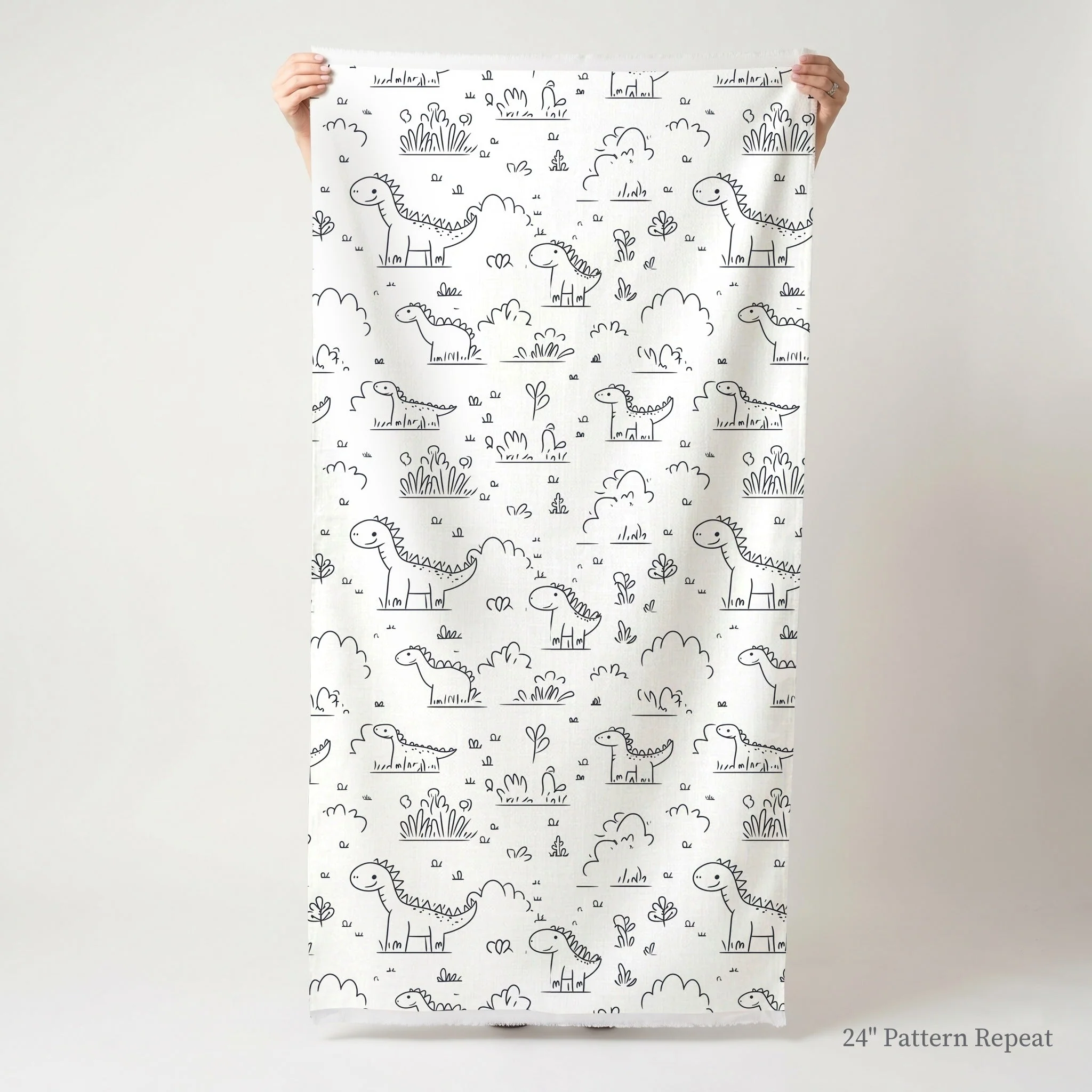Dino Doodle - Fabric - Image 3