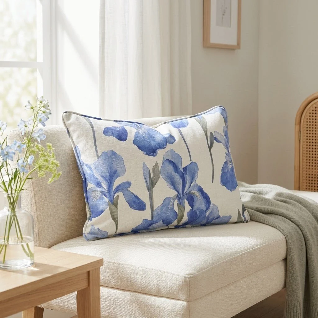 Dream Blue Throw Pillow - Image 3