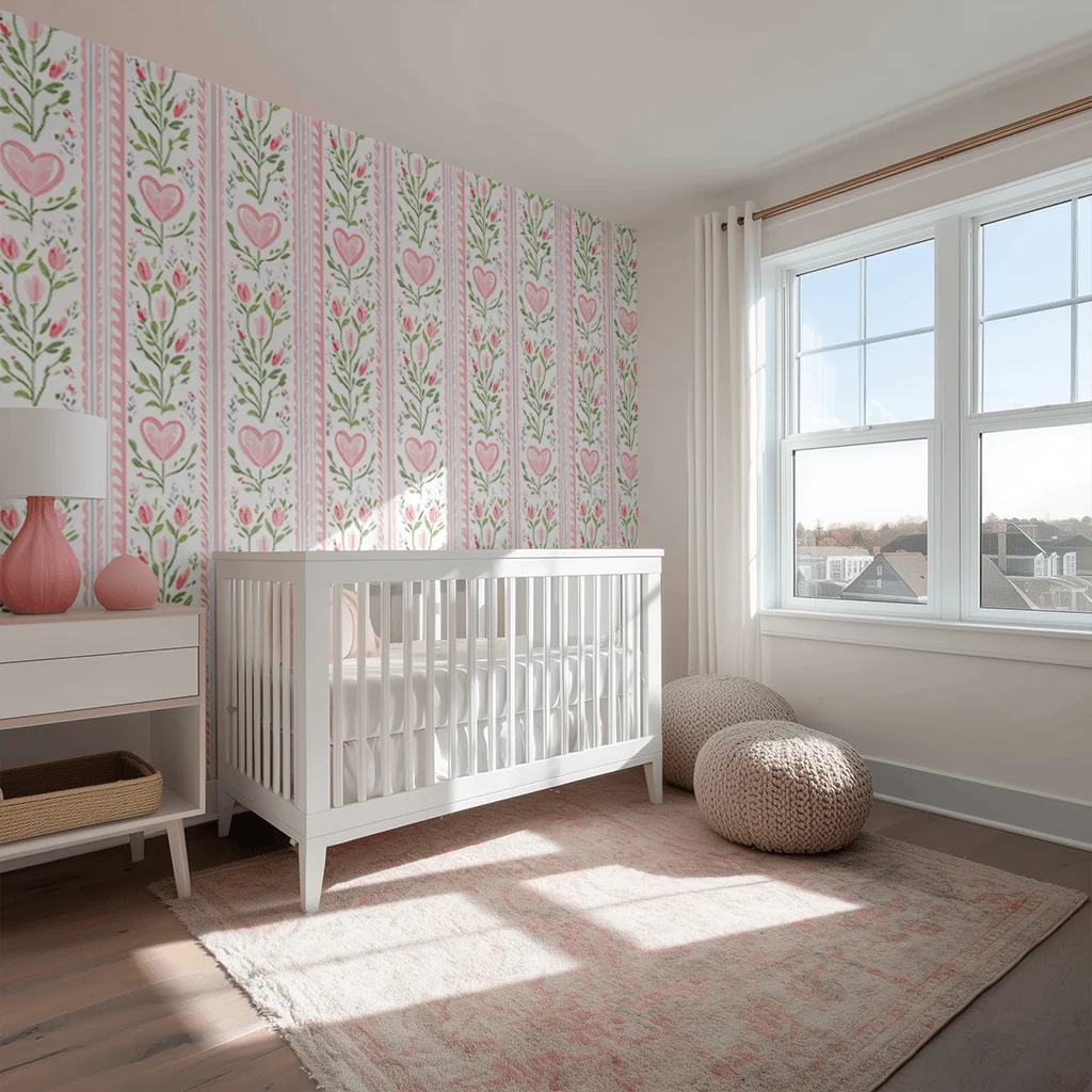 Ever After Stripe Wallpaper - Image 3