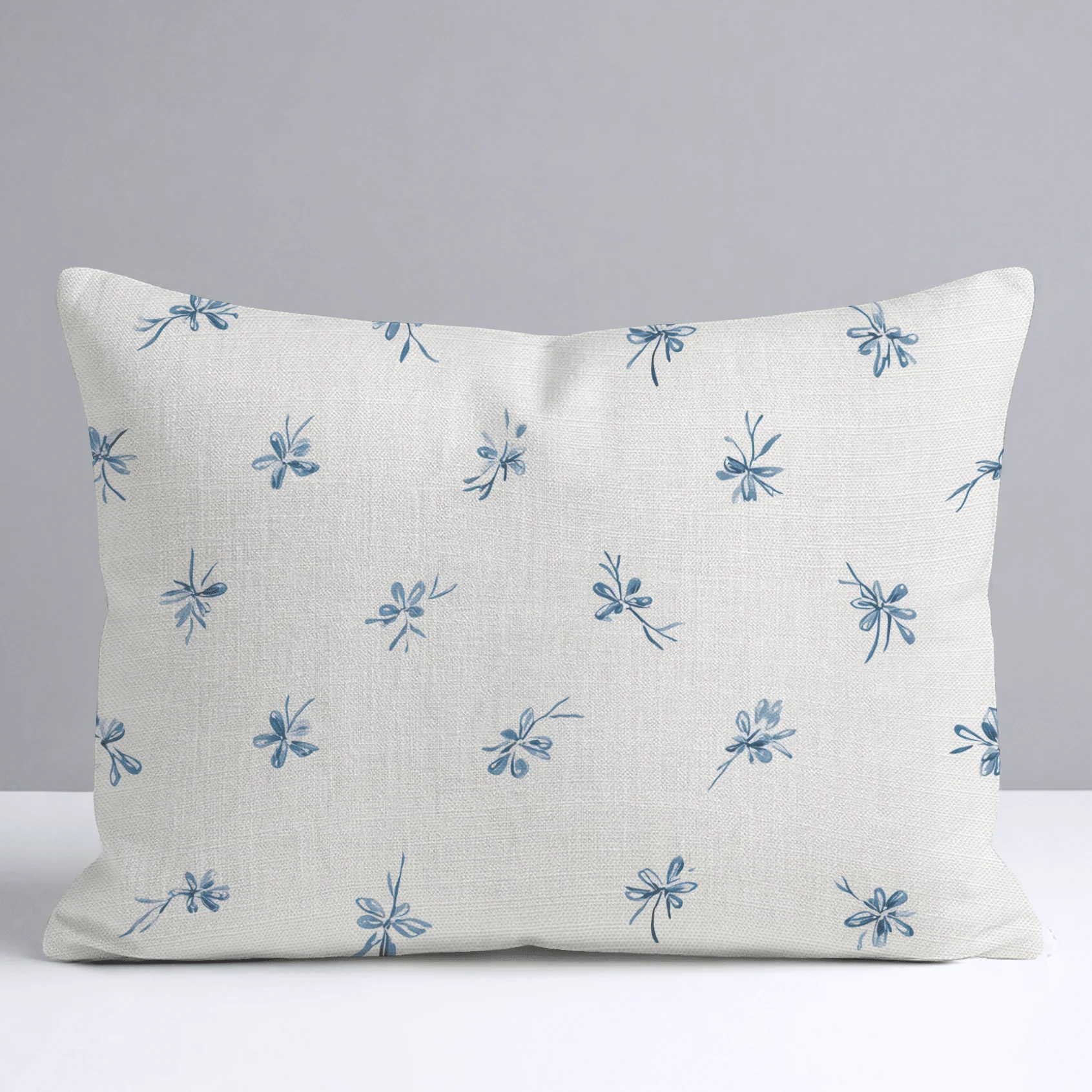 Evie Blue Throw Pillow - Image 6