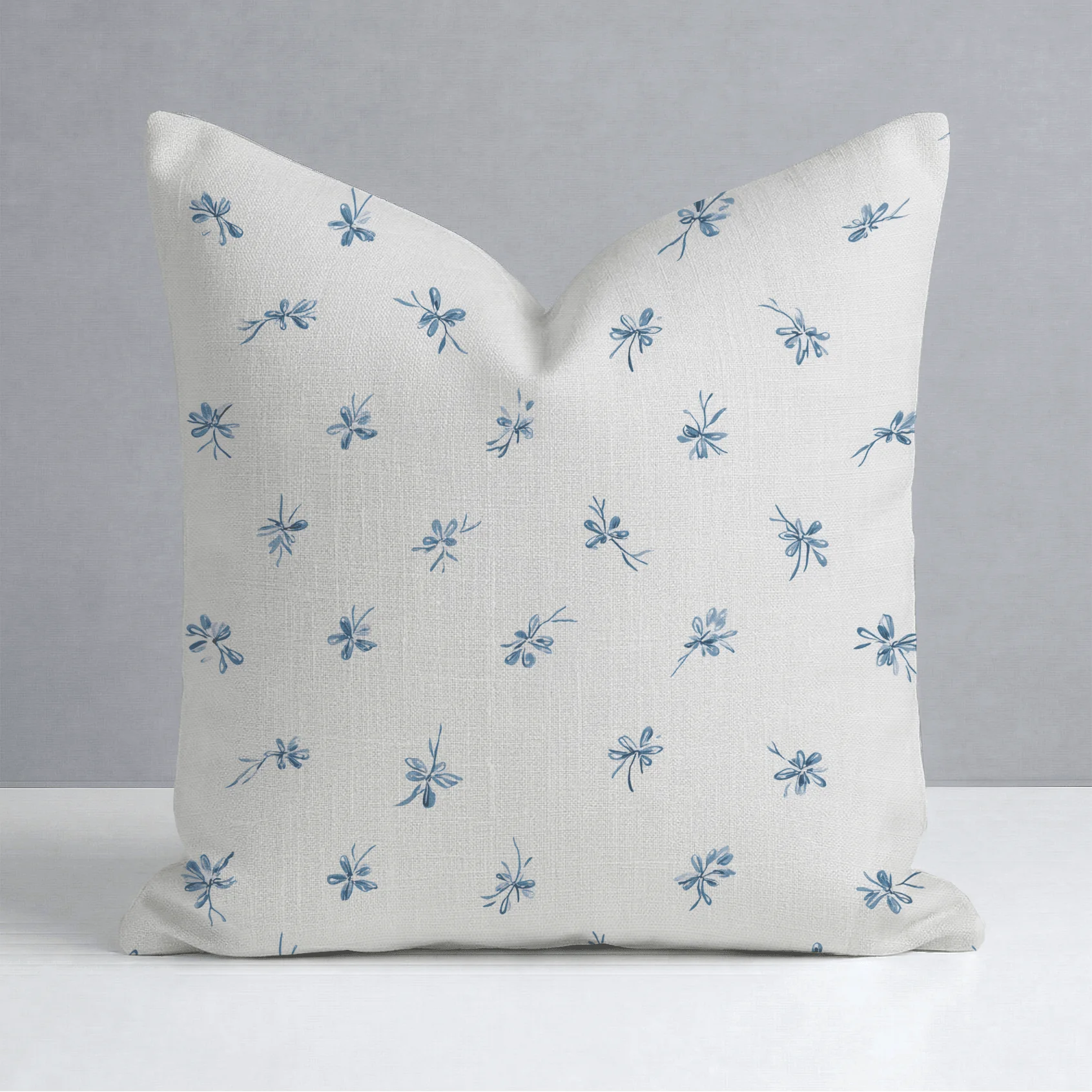 Evie Blue Throw Pillow - Image 8