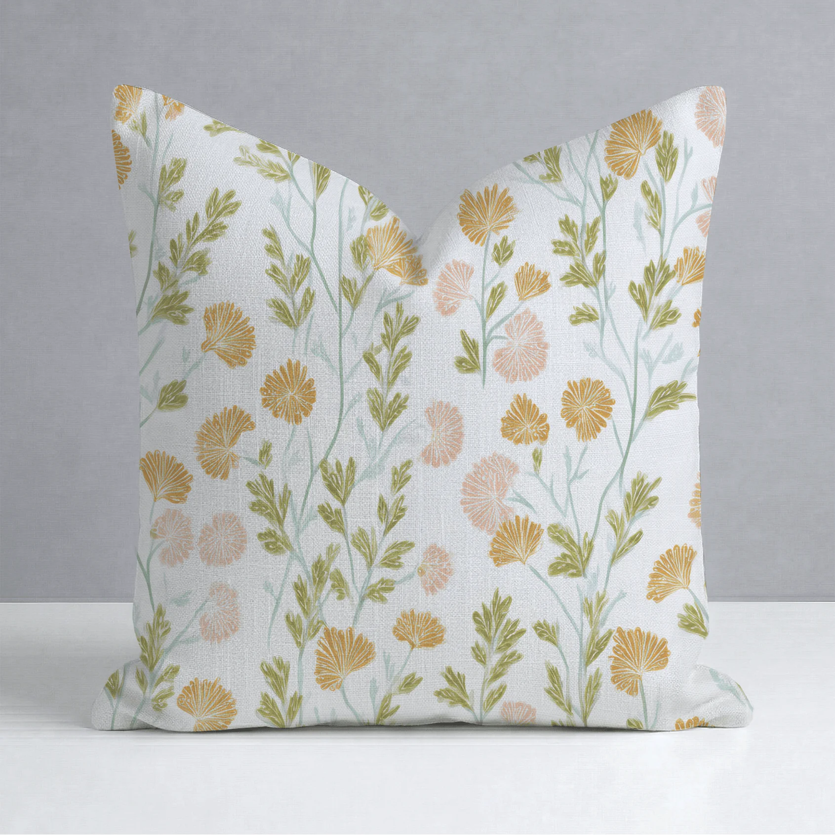 Faded Flora Throw Pillow - Image 11