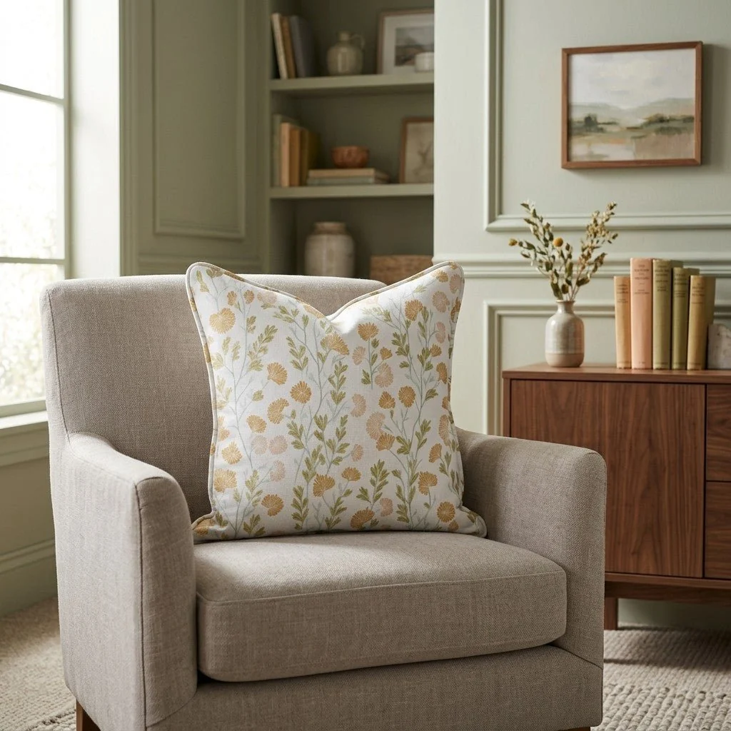 Faded Flora Throw Pillow - Image 2
