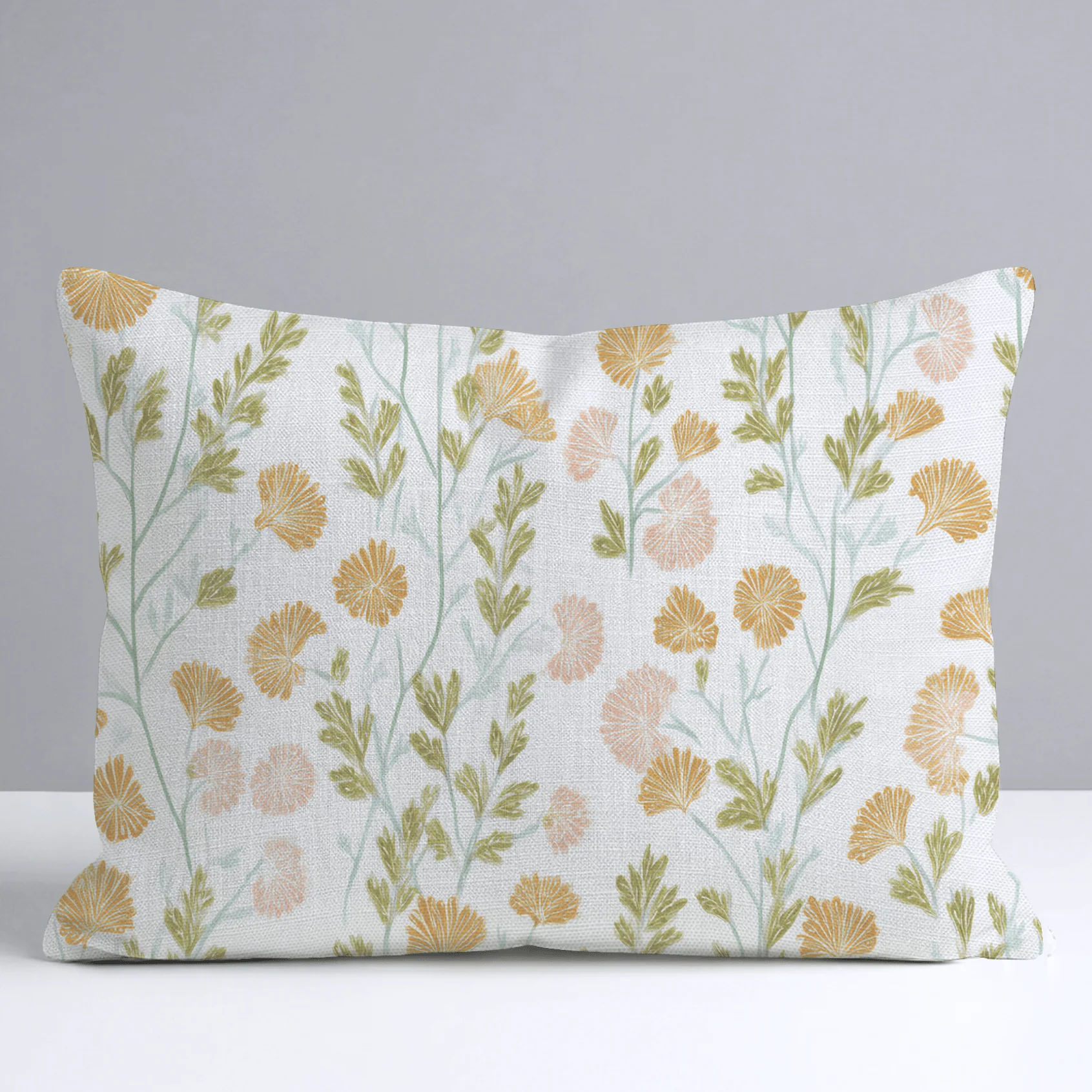 Faded Flora Throw Pillow - Image 6