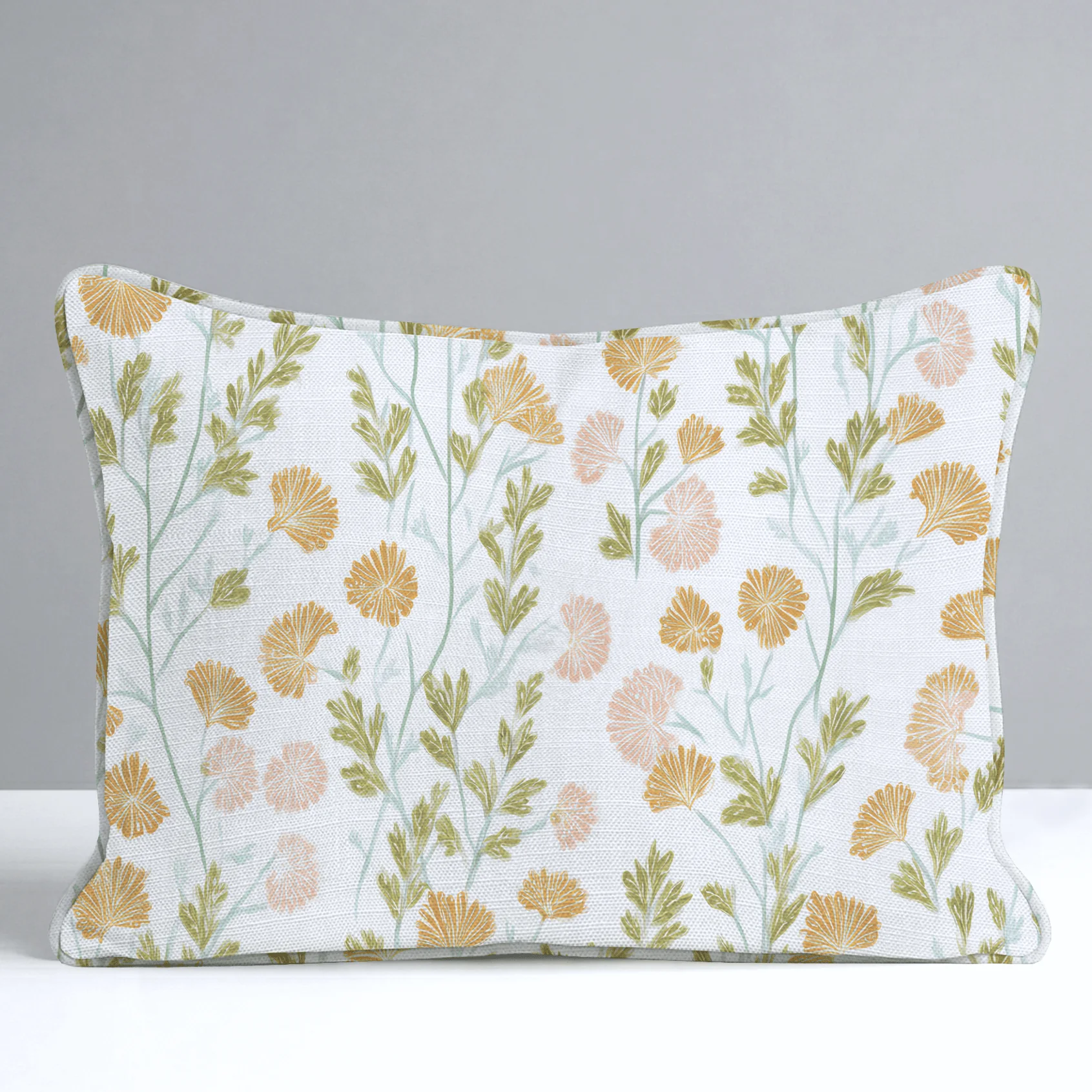 Faded Flora Throw Pillow - Image 7