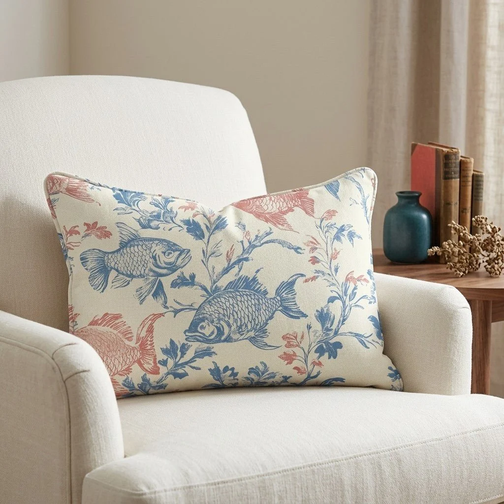 Fish Tank Throw Pillow - Image 3
