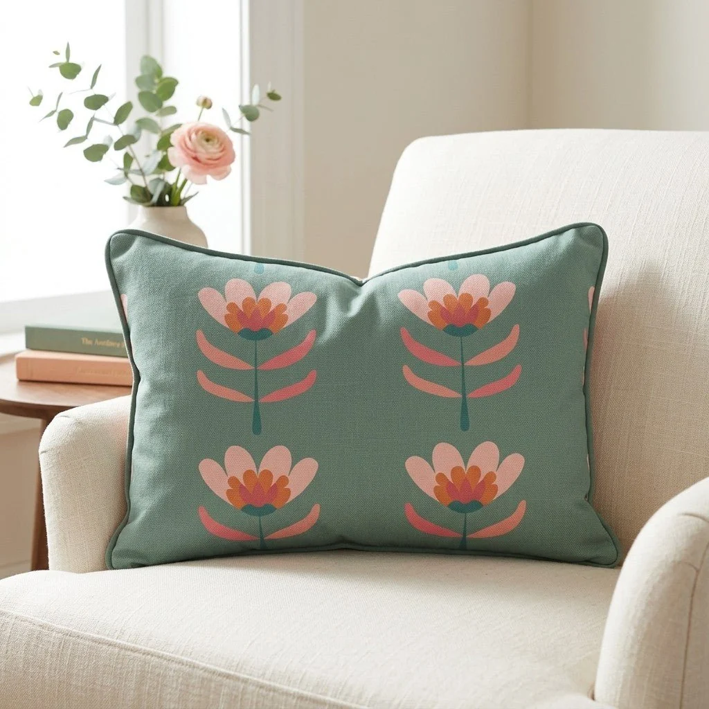 Flora Charm Throw Pillow - Image 3