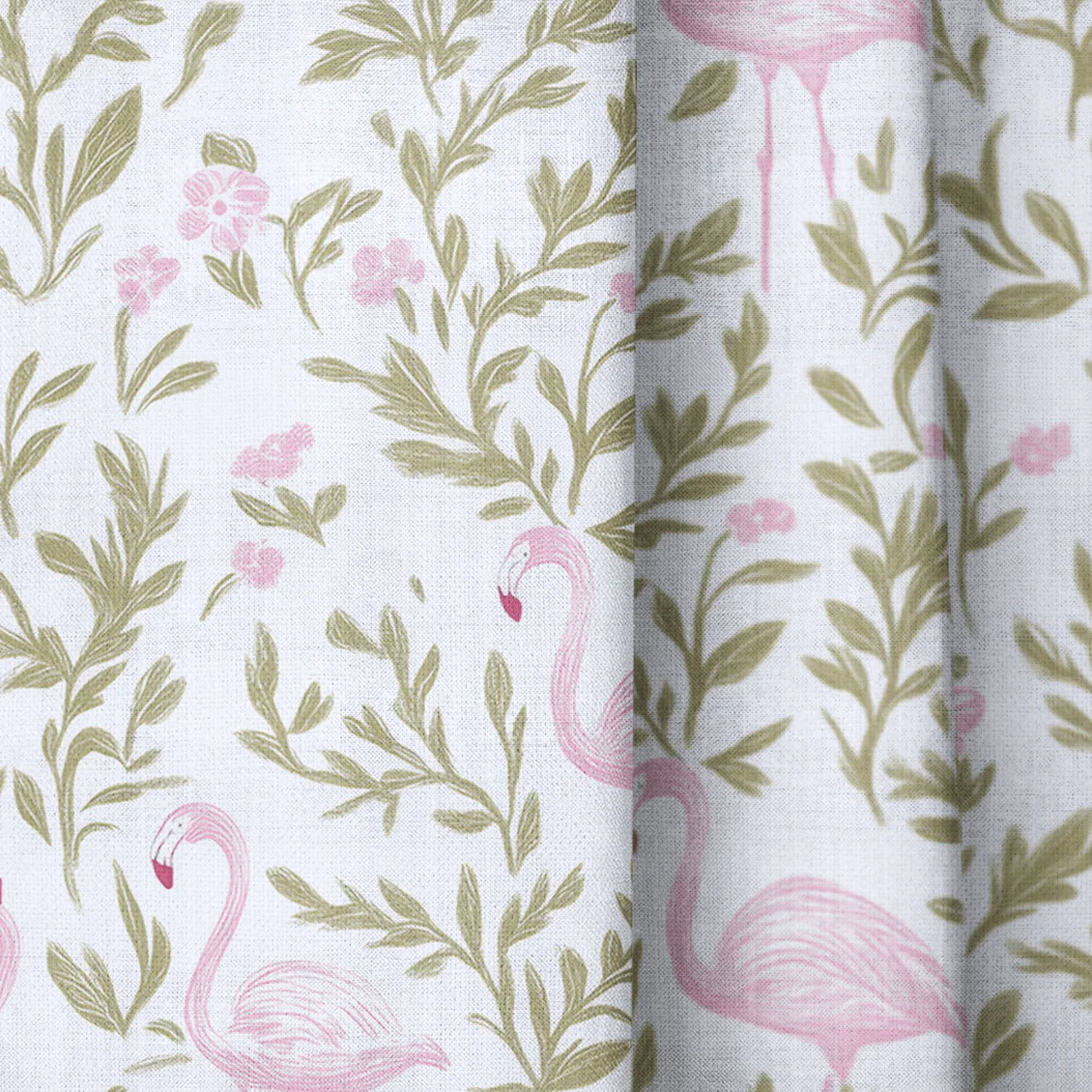 Flora Flamingo - Drapery - Image 3