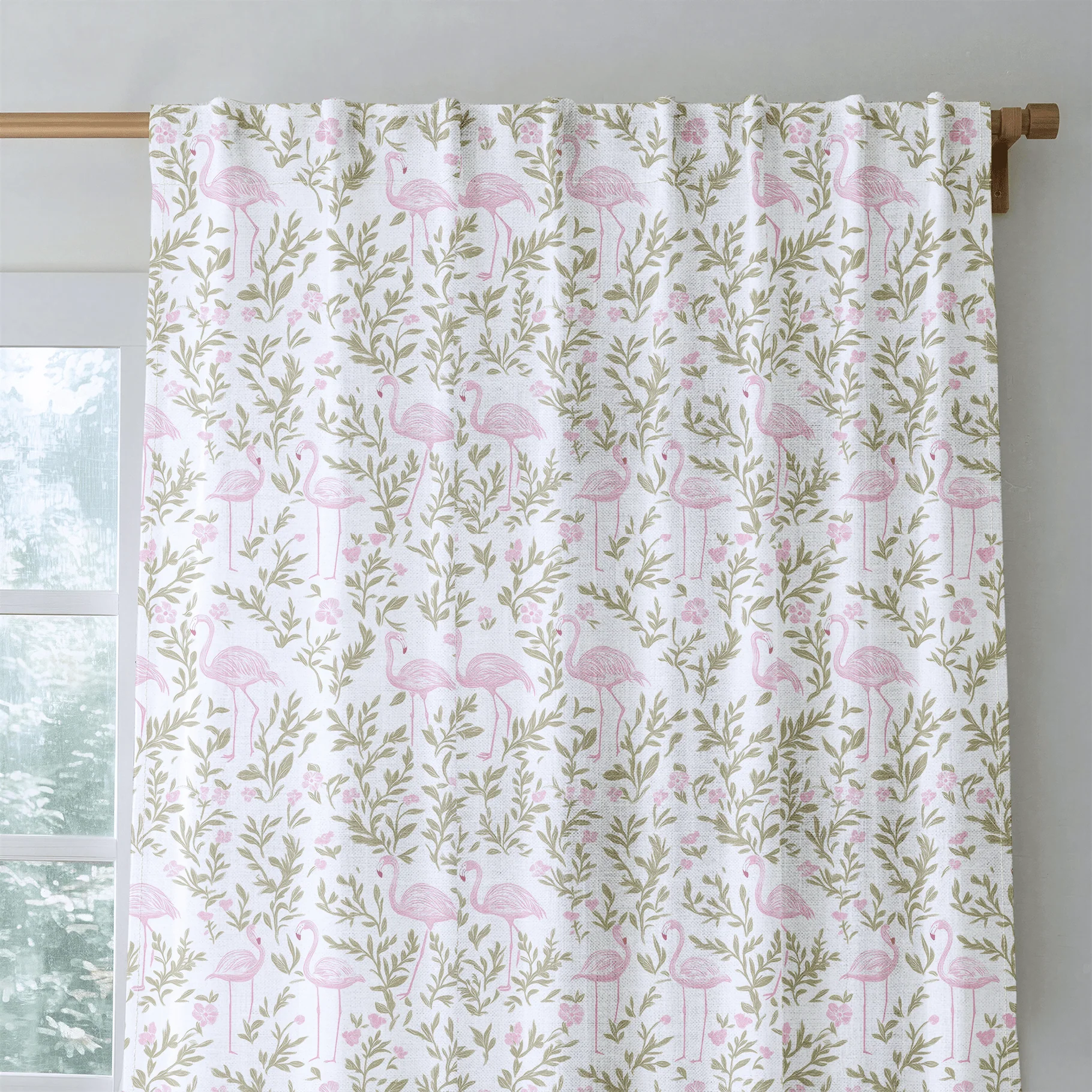 Flora Flamingo - Drapery - Image 5