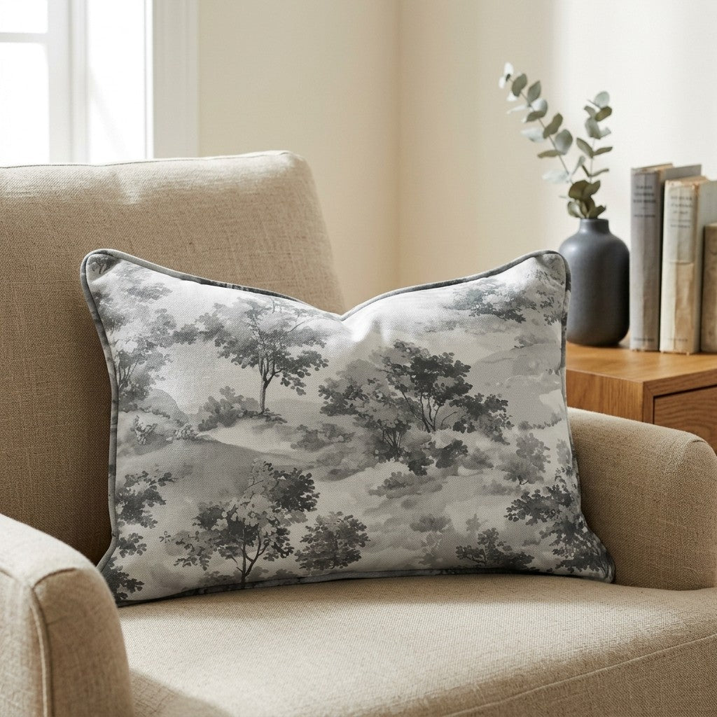 Fog & Found Throw Pillow - Image 3