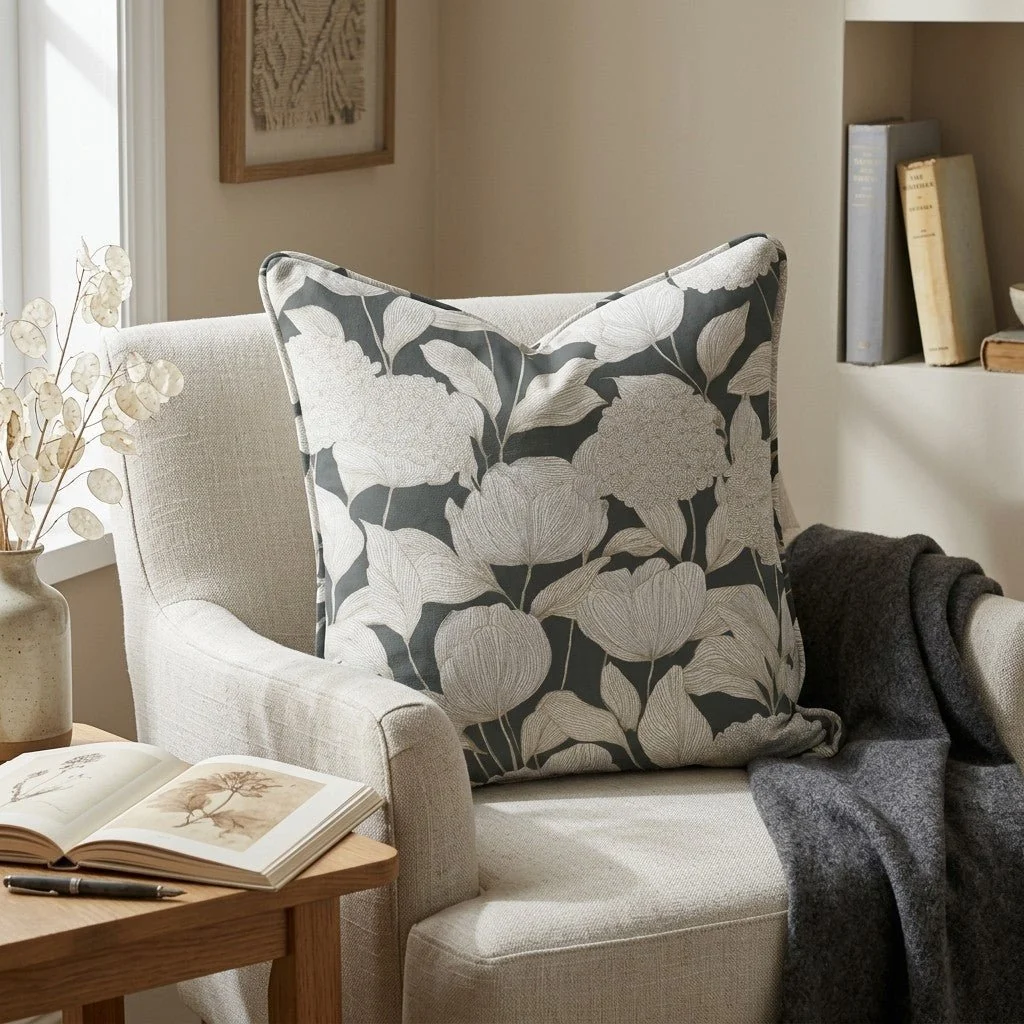 Folklore Cabins Throw Pillow - Image 2