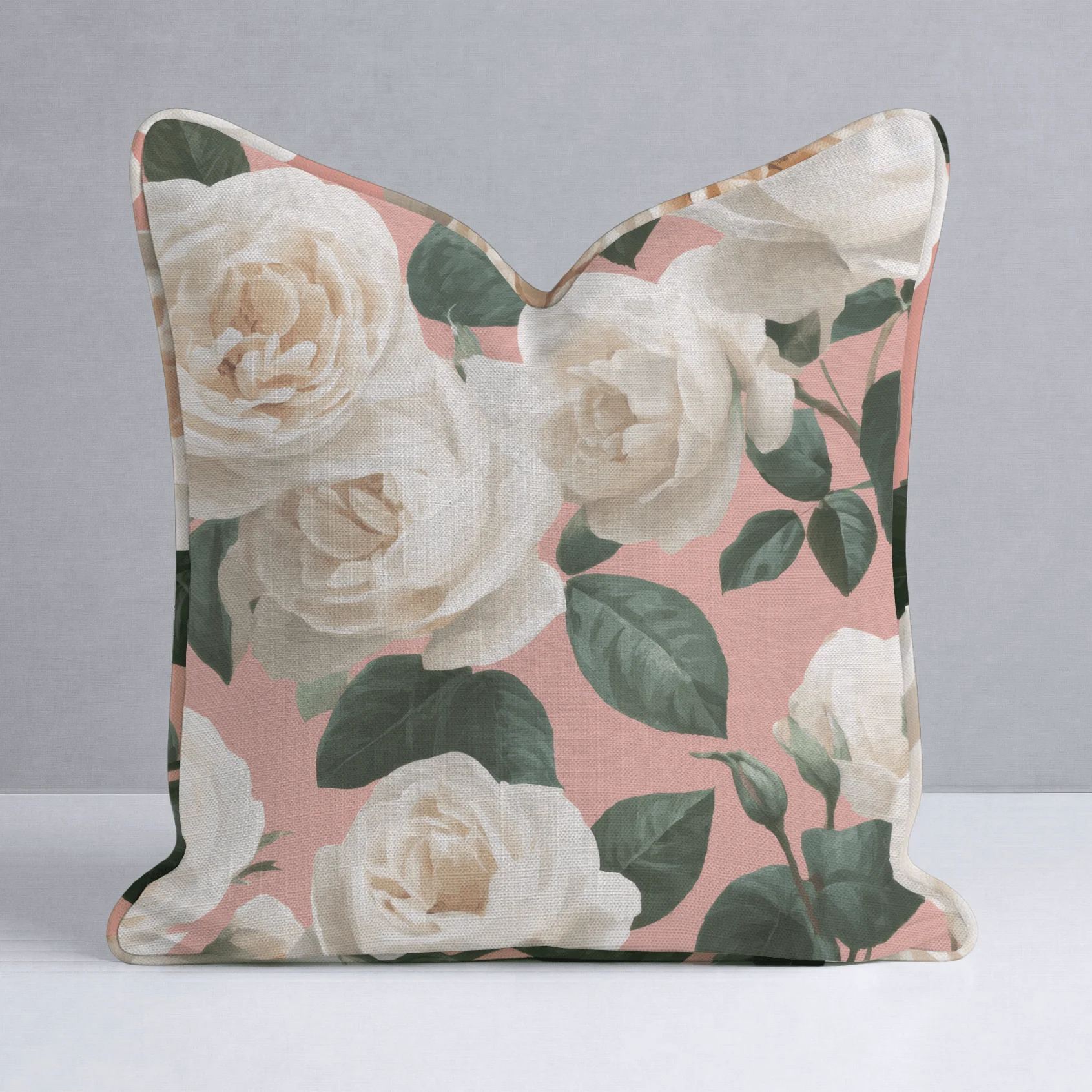 Fresh White Bloom Throw Pillow - Image 10