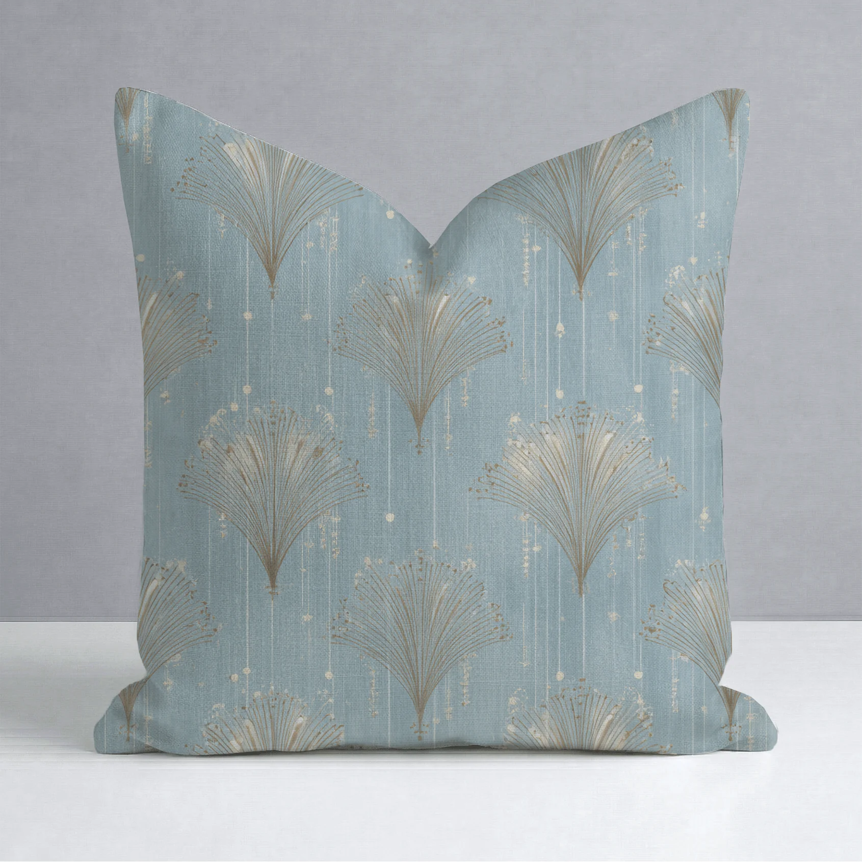 Gold Fanning Throw Pillow - Image 11