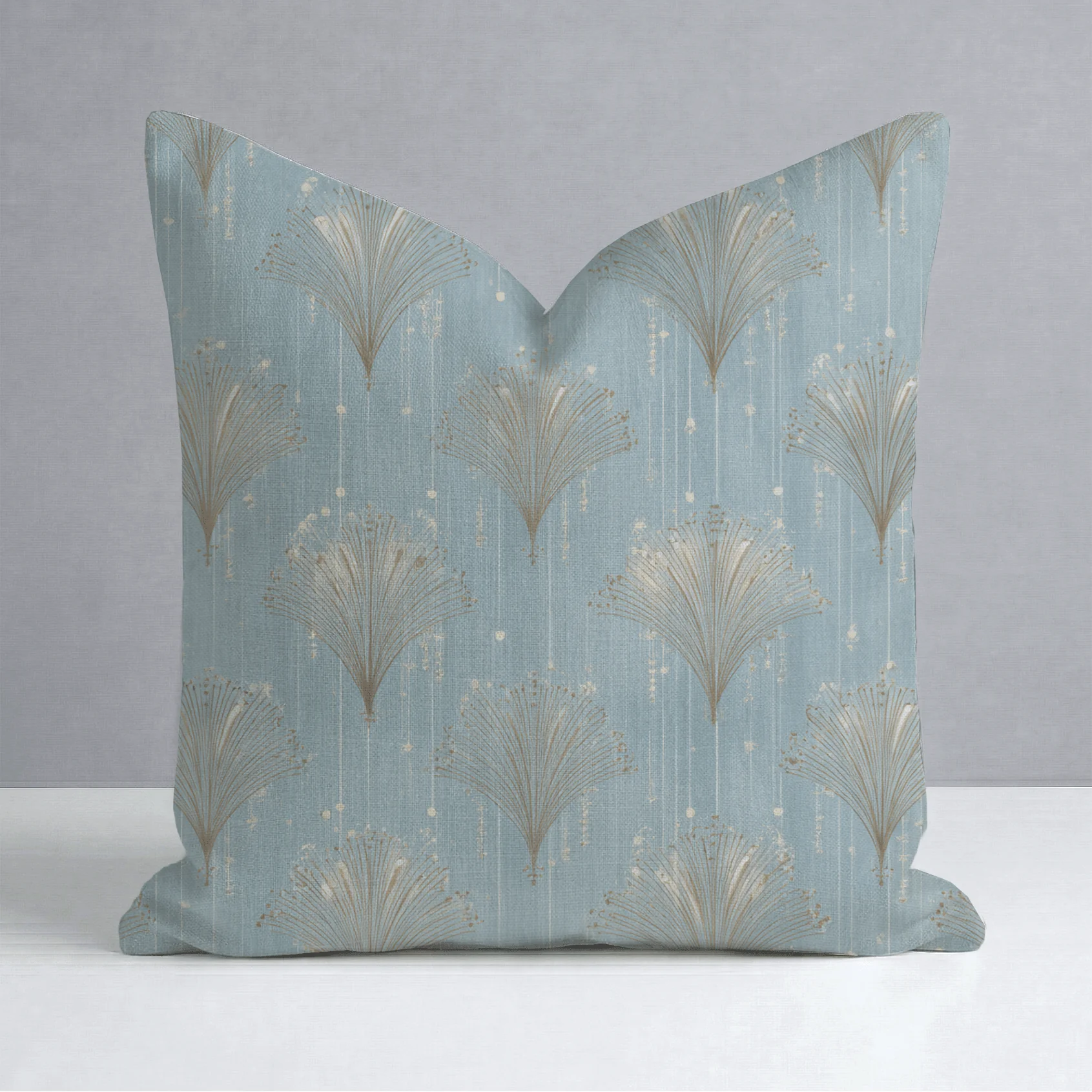Gold Fanning Throw Pillow - Image 9