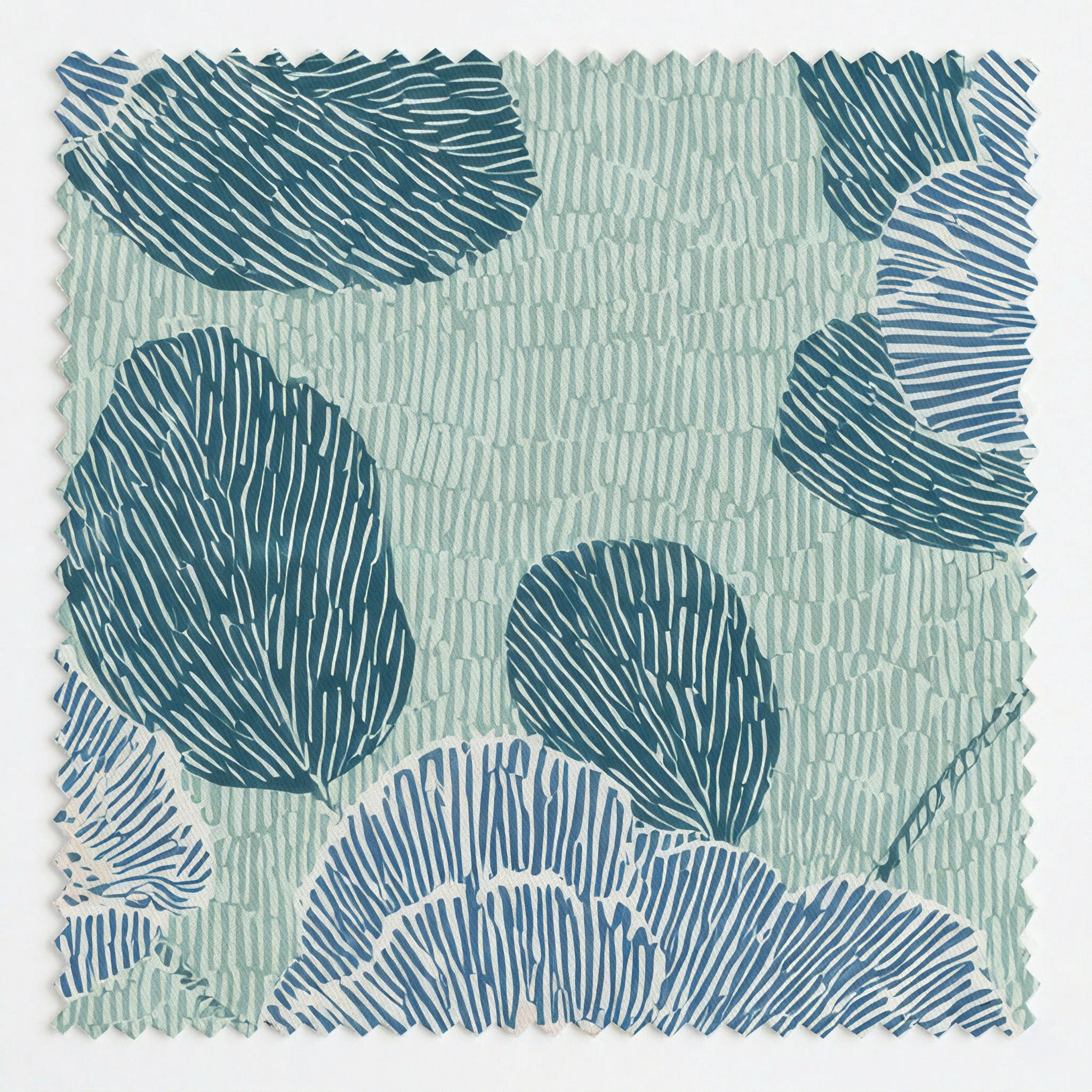 Green Rain Drops - Fabric