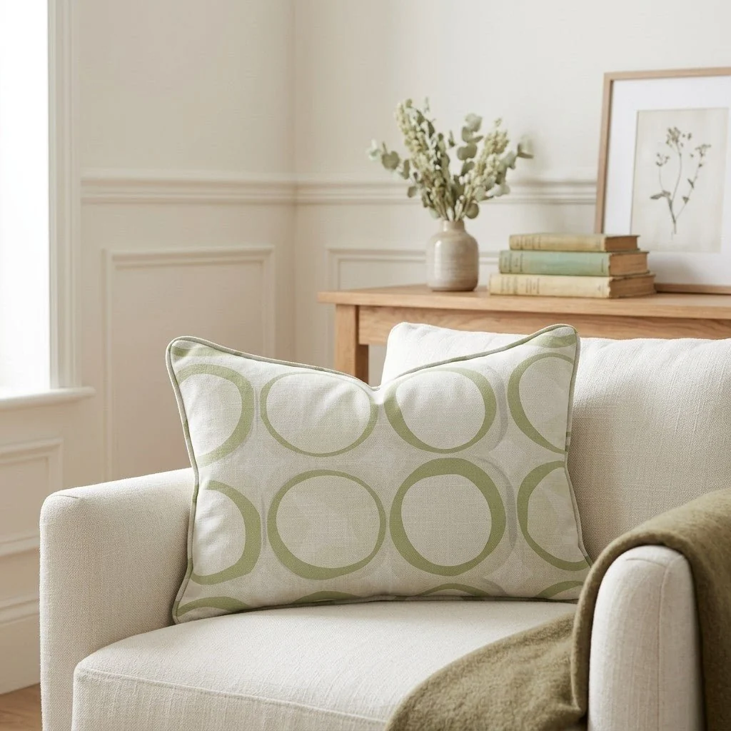 Groovy Green Throw Pillow - Image 3