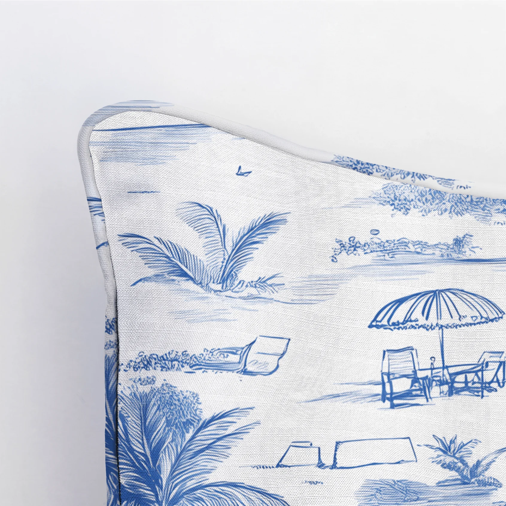 Harbor Toile Throw Pillow - Image 6